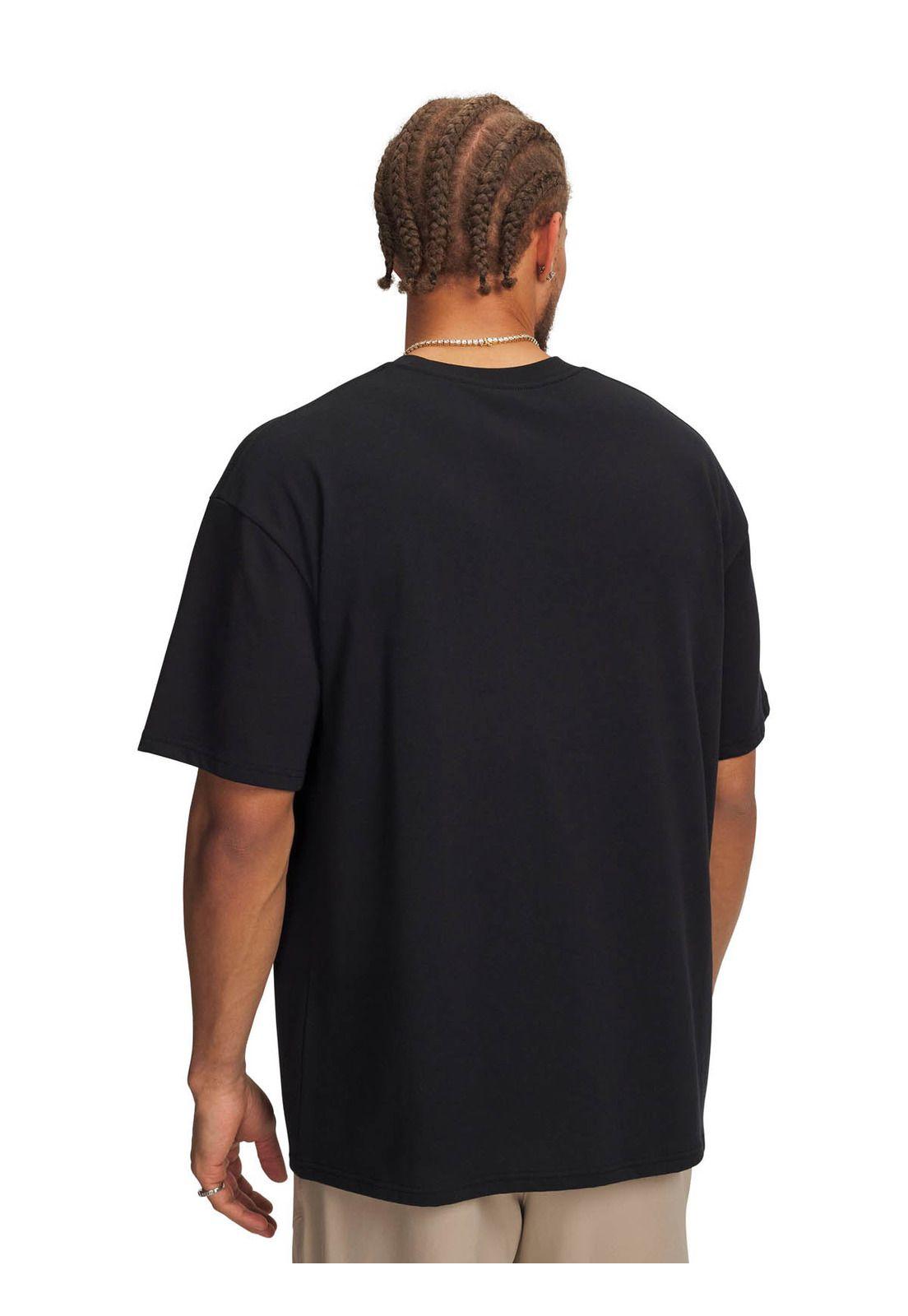 Polera Manga Corta Lifestyle hombre Armour Wordmark HW negro -1