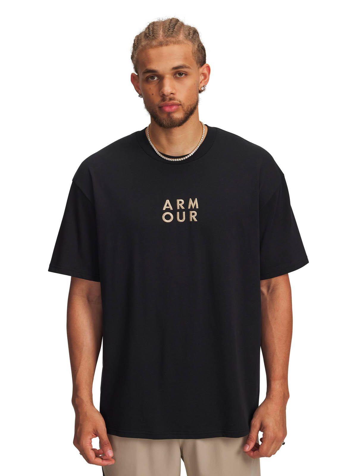 Polera Manga Corta Lifestyle hombre Armour Wordmark HW negro -0