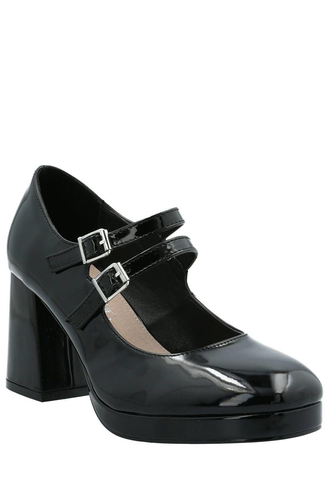 Zapato Mary Jane Rangers Mujer Negro-0