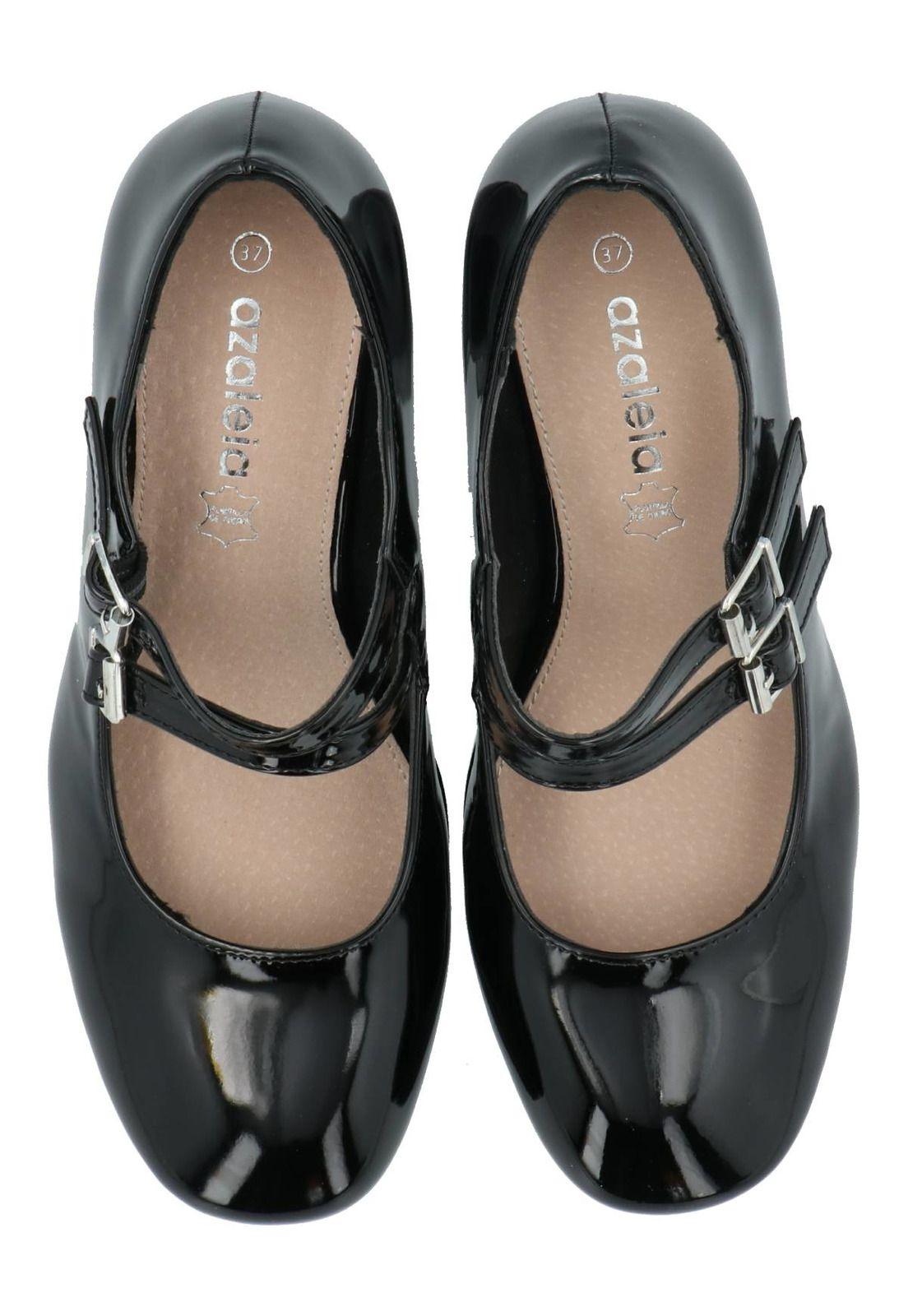Zapato Mary Jane Rangers Mujer Negro-9