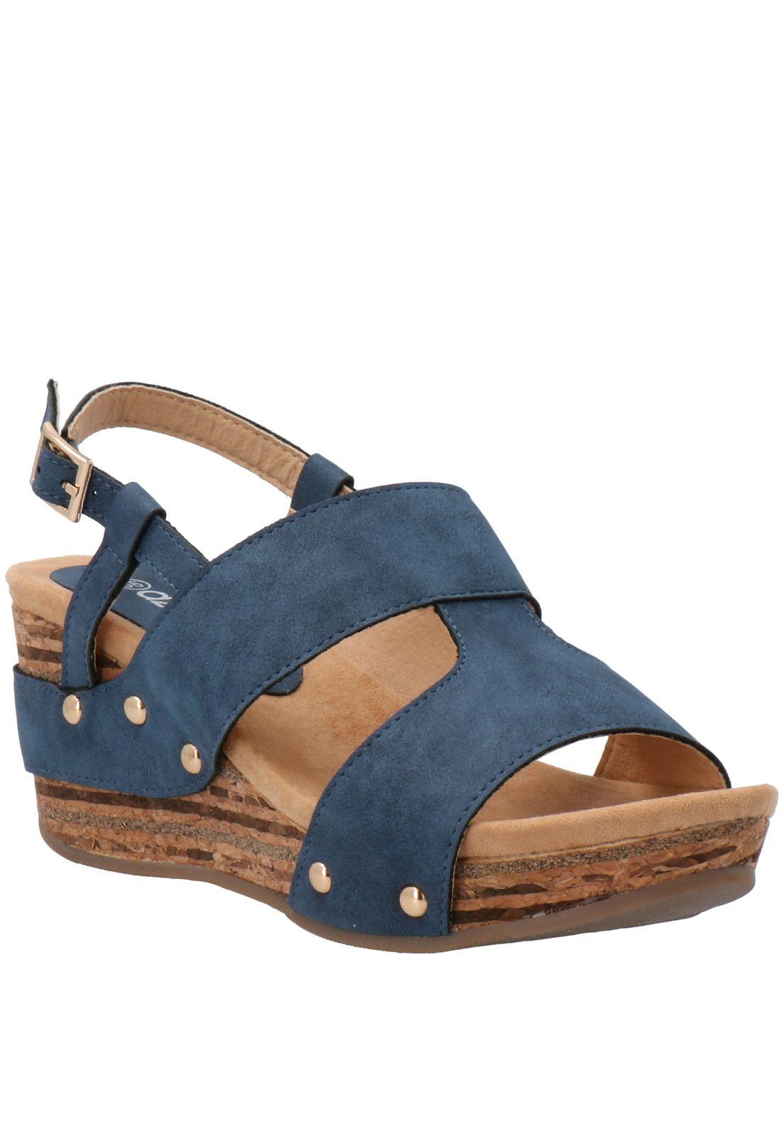 Sandalia Mujer Boni Azul-0