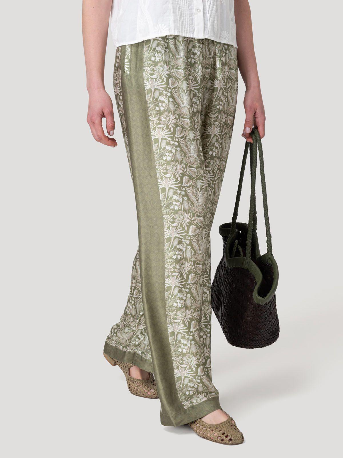 Pantalón Rayón Mujer Lunea Verde-4