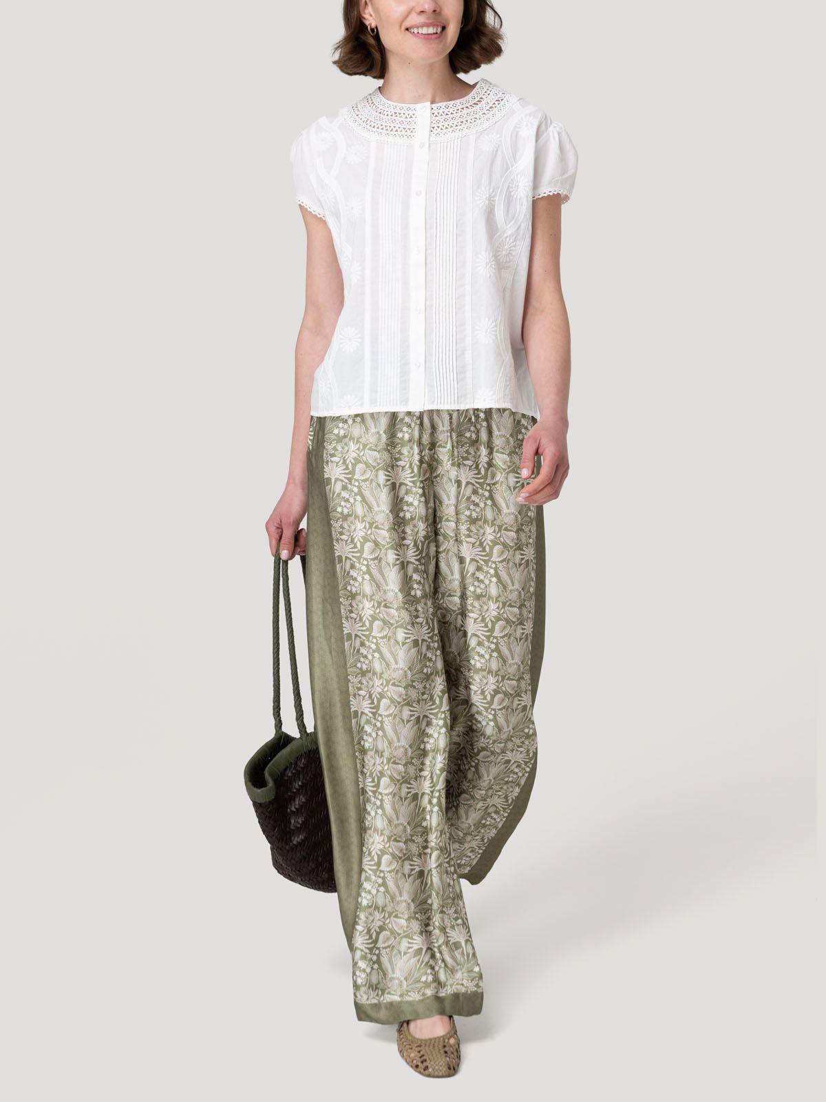 Pantalón Rayón Mujer Lunea Verde-8