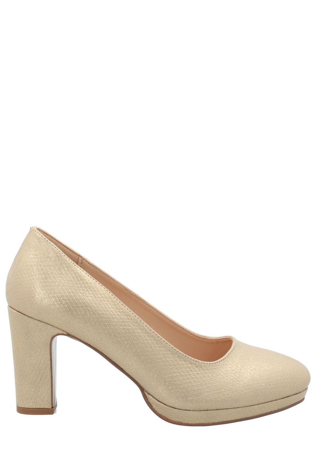 Zapato Mujer Azucena Dorado-1