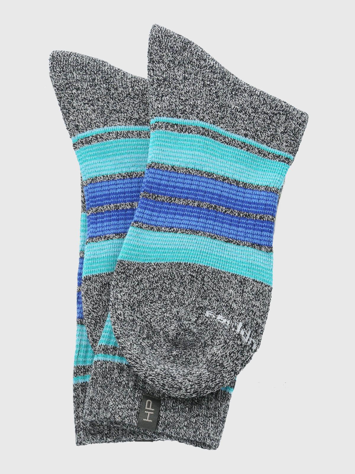 Calcetín Algodón Hombre Heavy Caliblock Azul-2