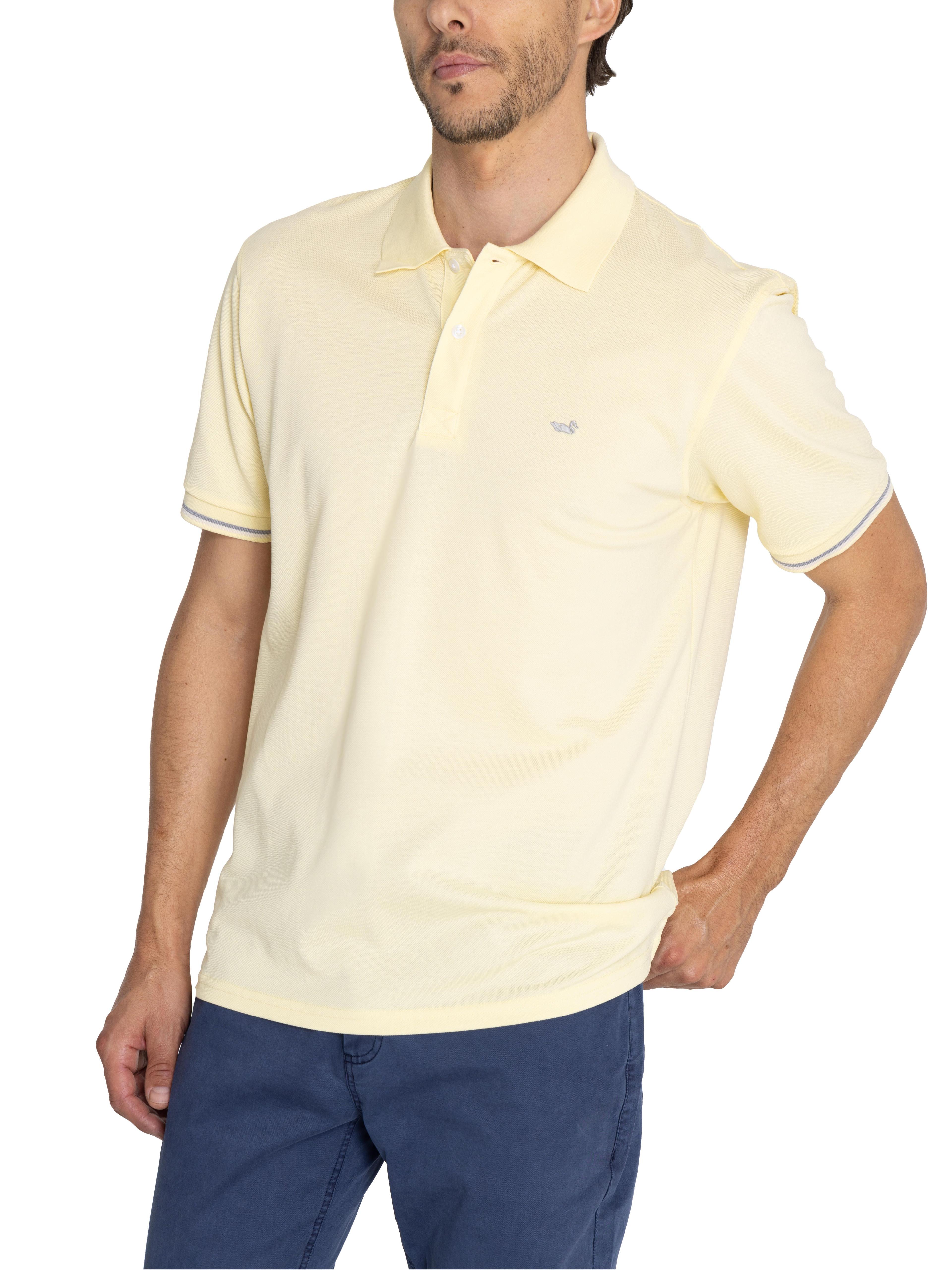 Polera Algodón Org Amarillo Mitchell Hombre -5