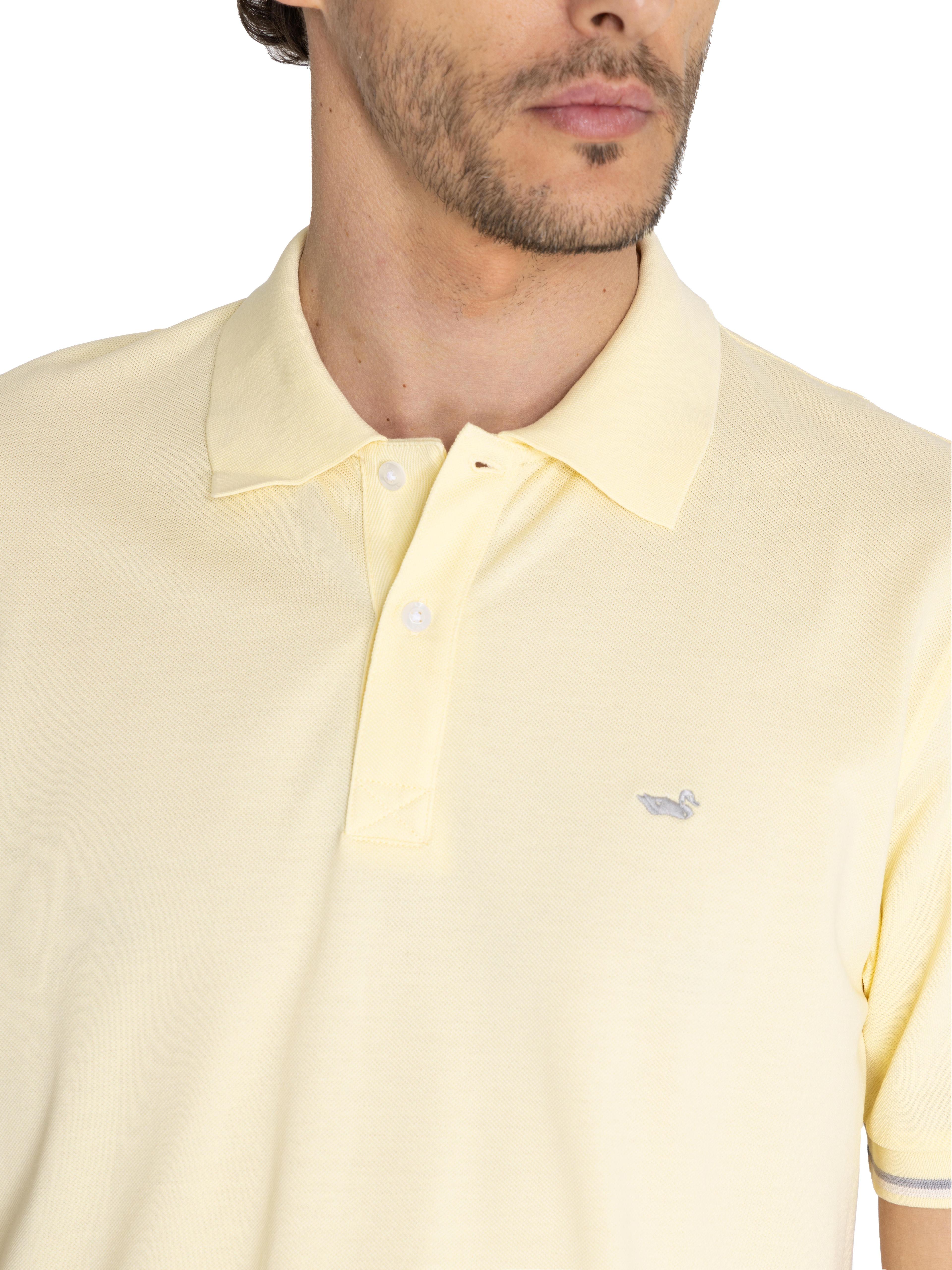 Polera Algodón Org Amarillo Mitchell Hombre -6