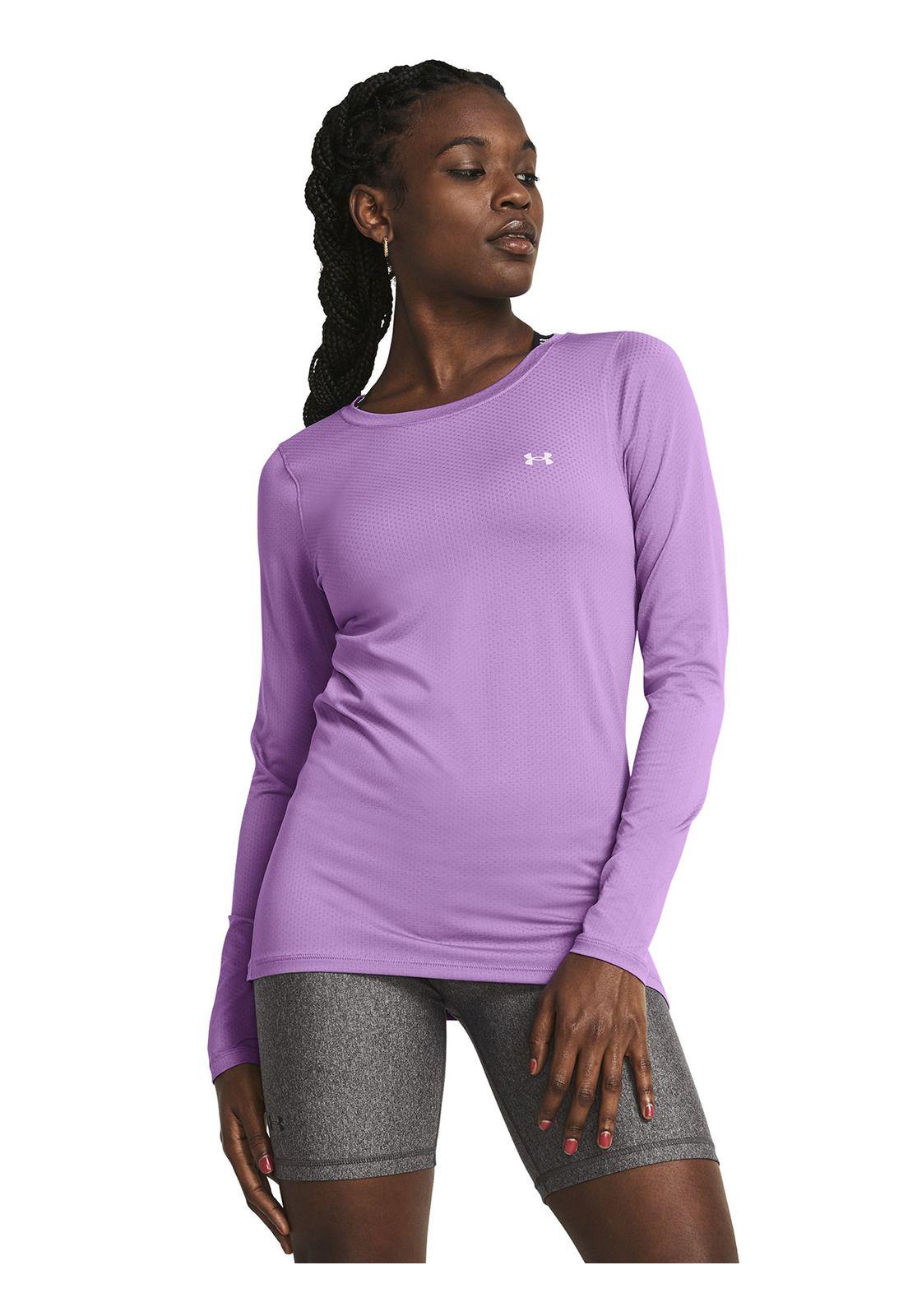 Primera capa HeatGear® Armor mujer Morado-3