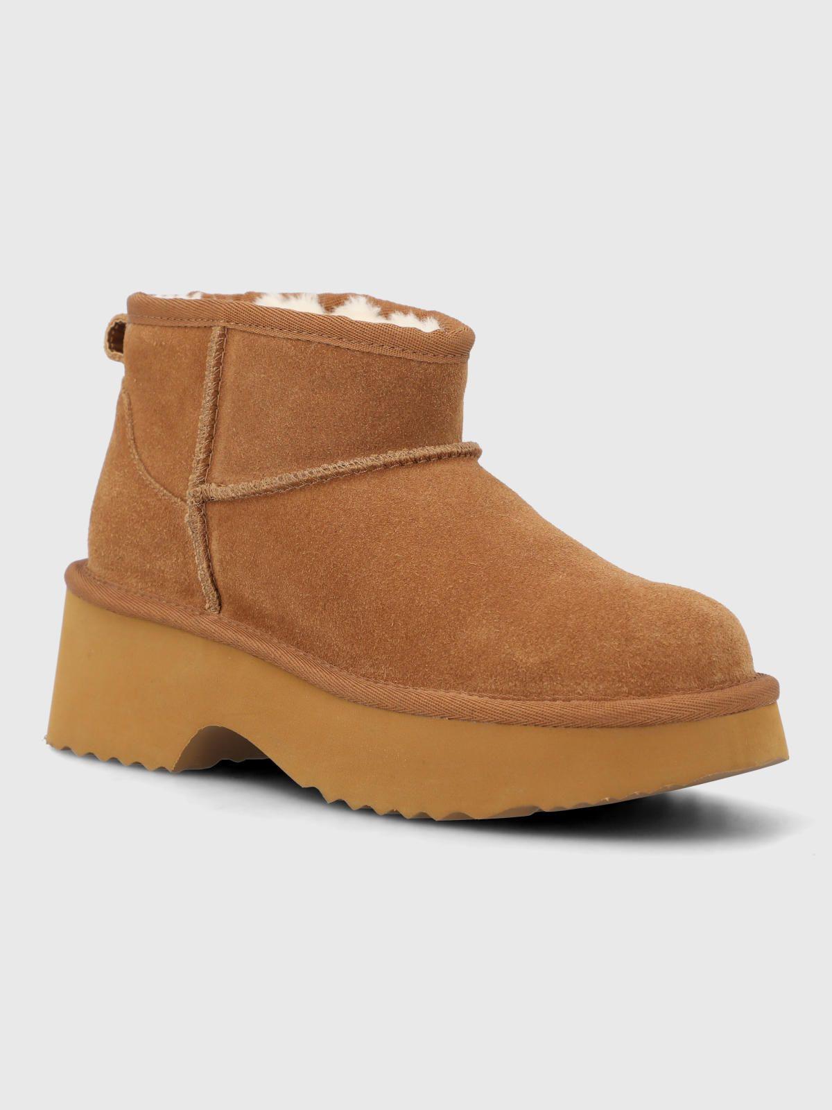 Botin Cuero Mujer Erla Café-0