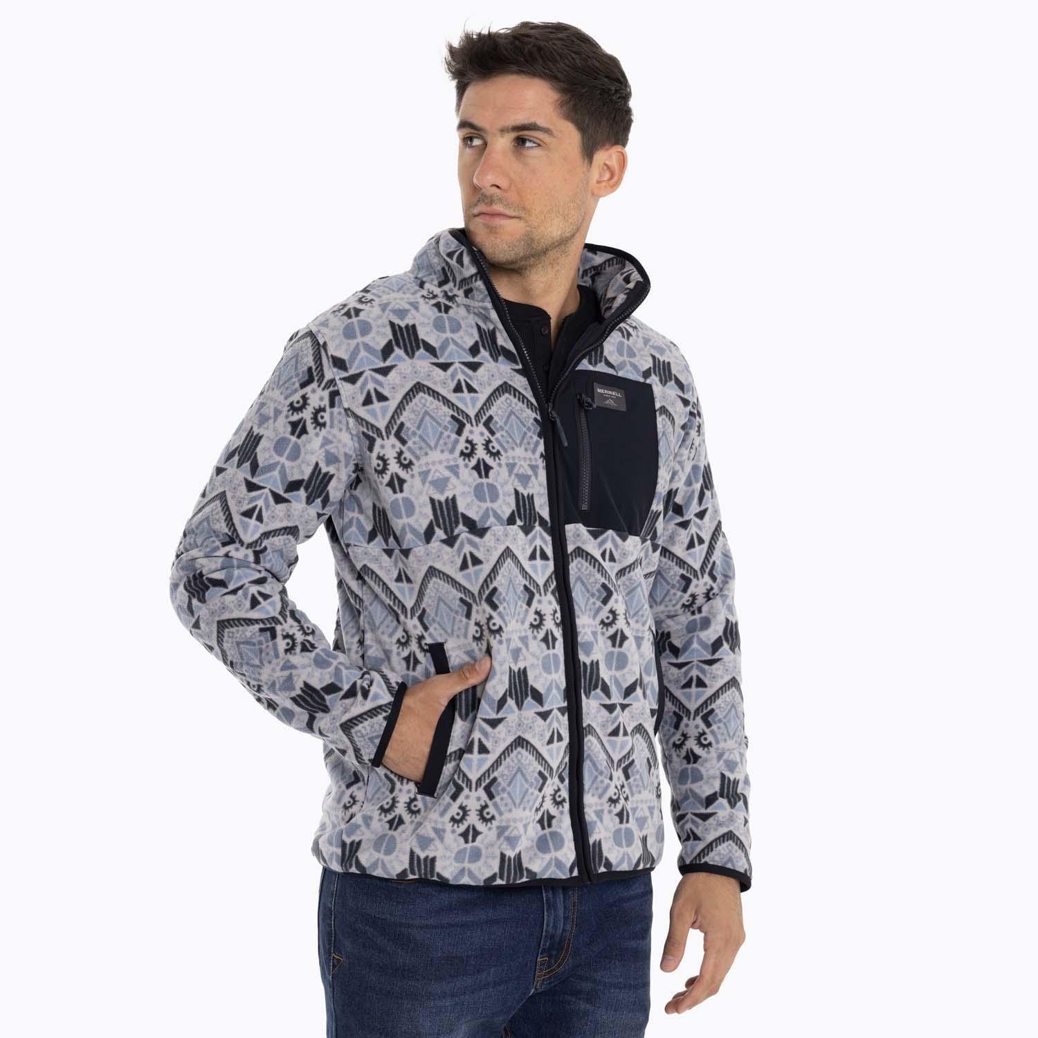 Polar Hombre San Lorenz Microflee Azul claro Merrell-1