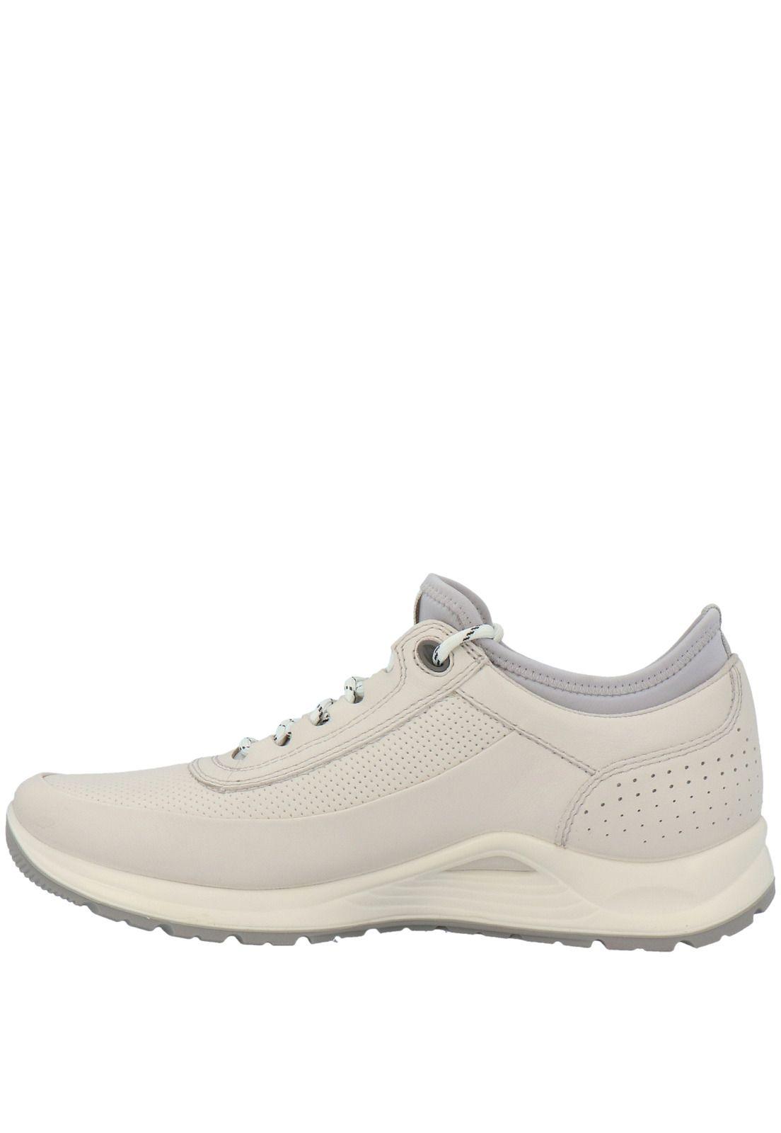 Zapatilla Cuero Mujer Air Lycra Lace Up Beige-0