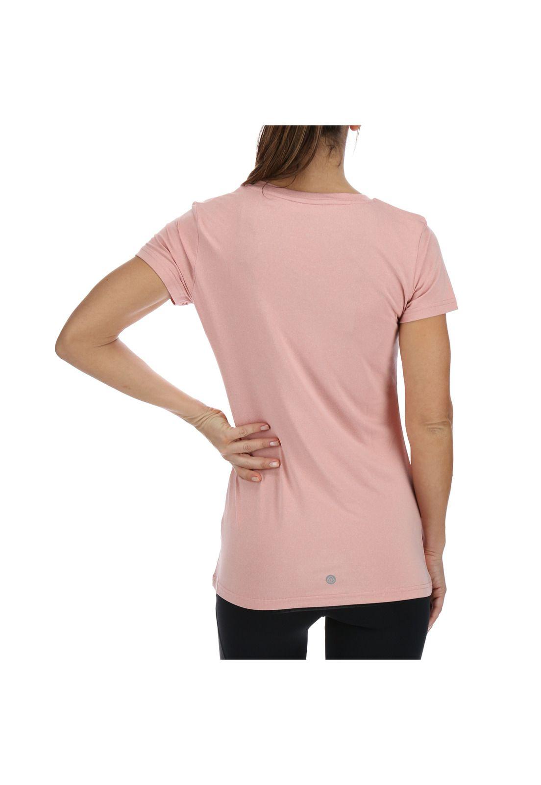 Polera M/C T-Shirt V Neck I Nude-2