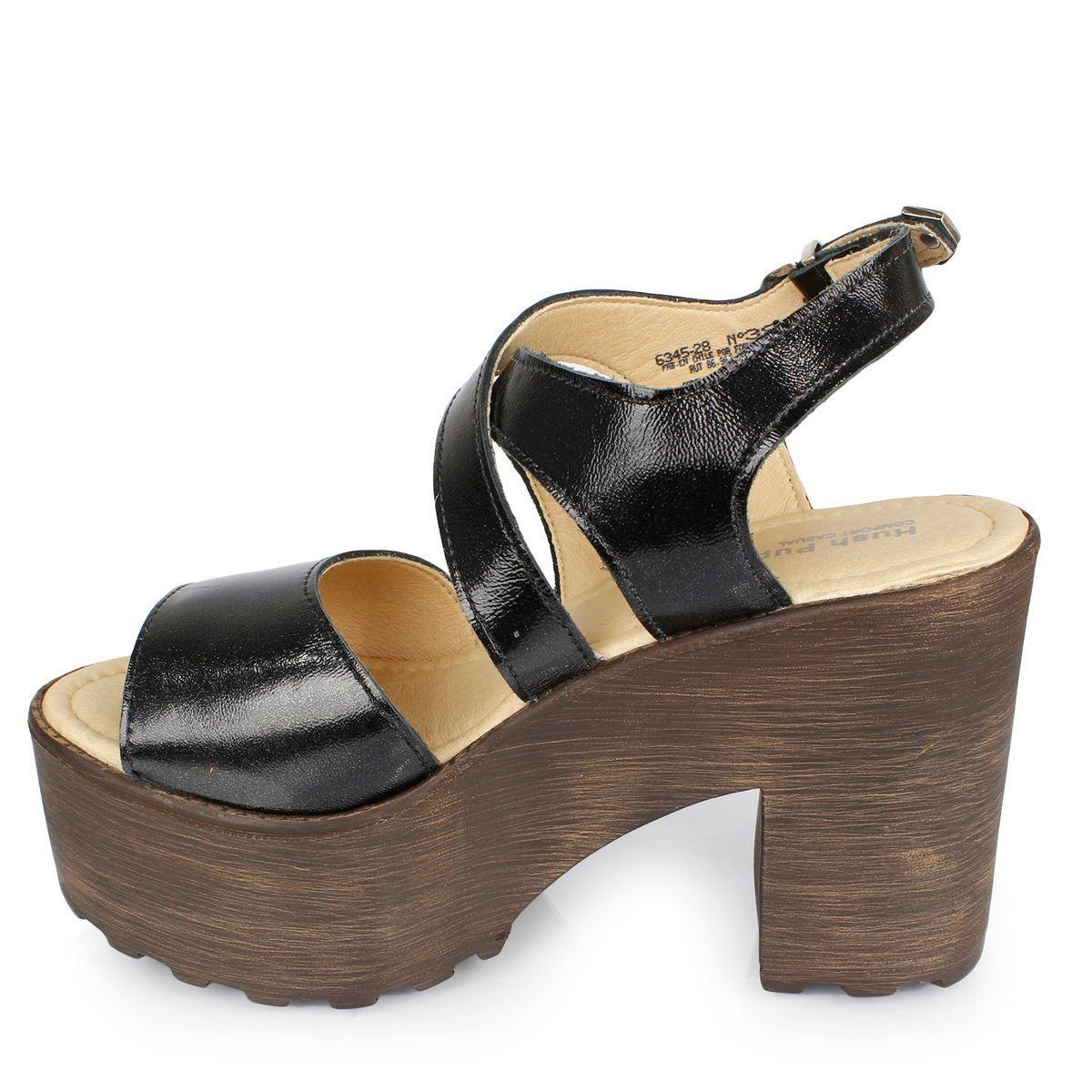 Sandalia Mujer Cuero Helena Negro-2