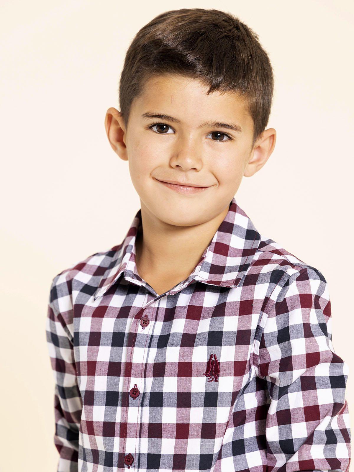 Camisa Manga Larga Collie Niño Rojo-3