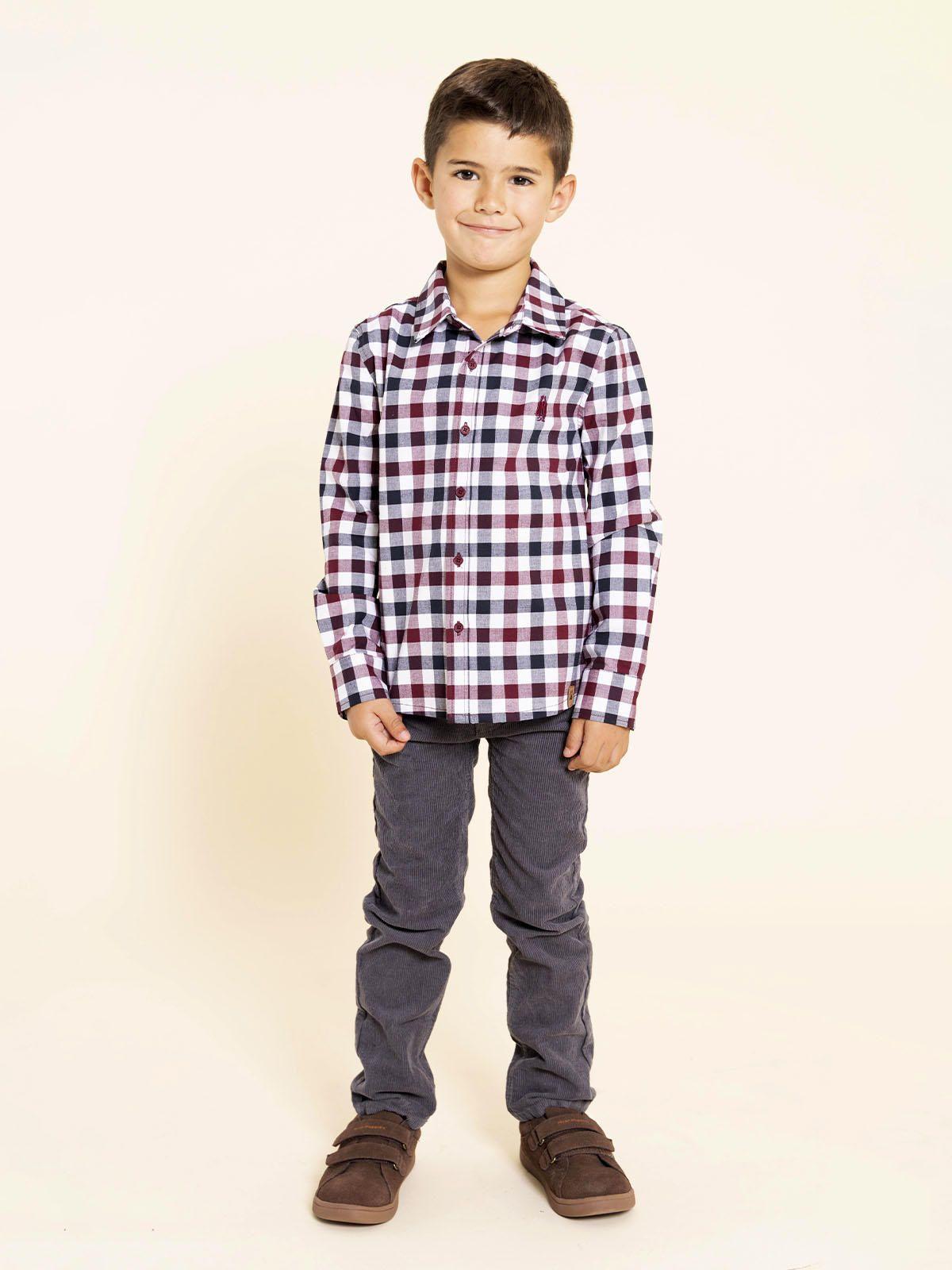 Camisa Manga Larga Collie Niño Rojo-4