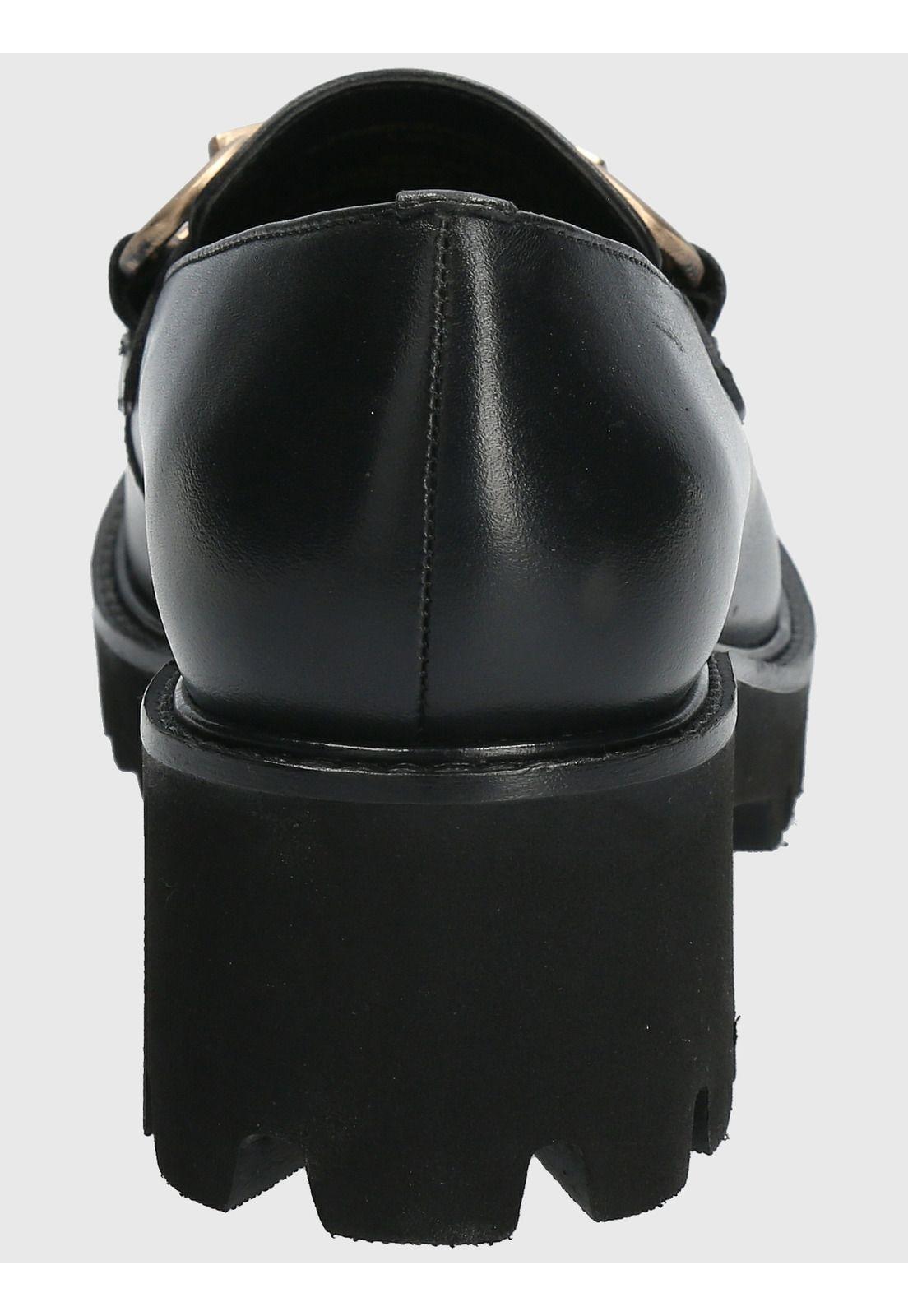 Mocasín Cuero Mujer Lani Negro-6