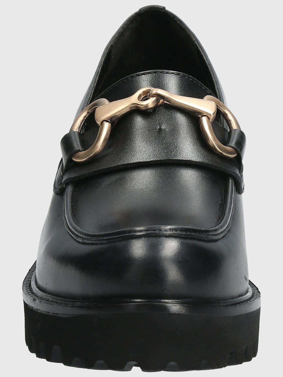 Mocasín Cuero Mujer Lani Negro-3