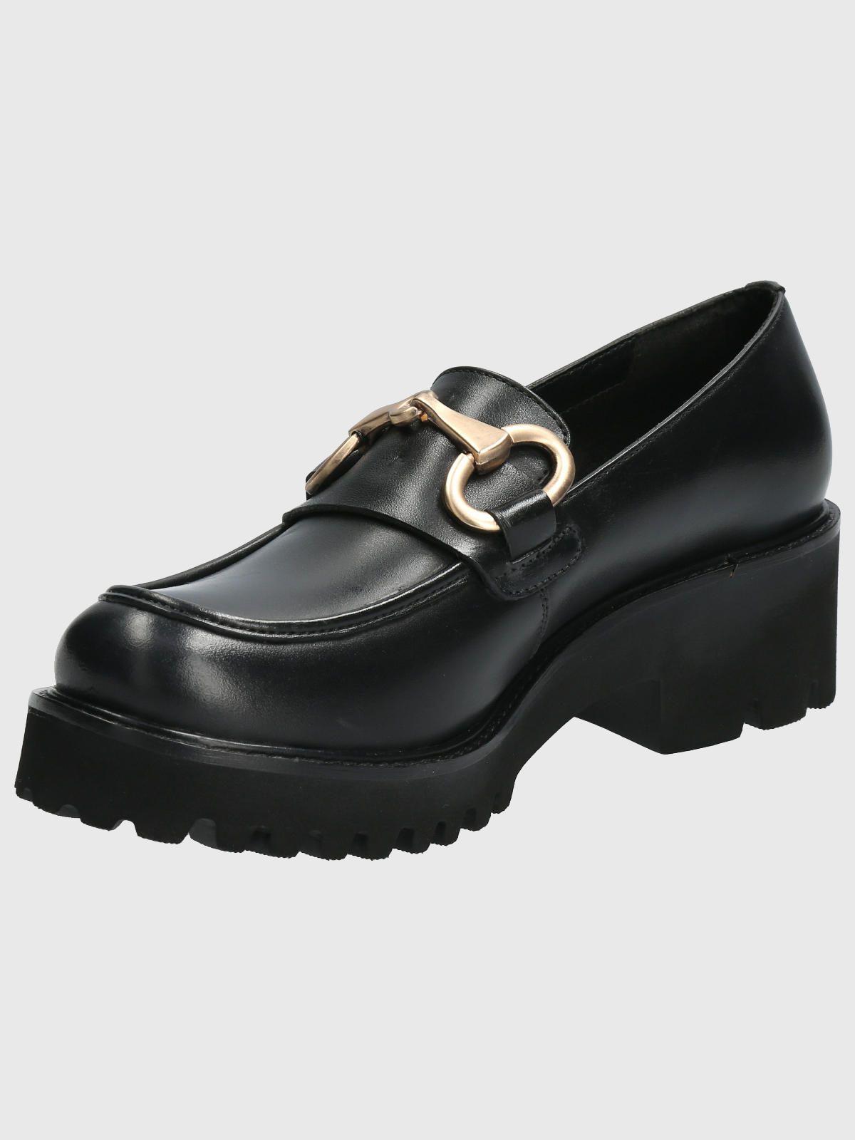 Mocasín Cuero Mujer Lani Negro-4