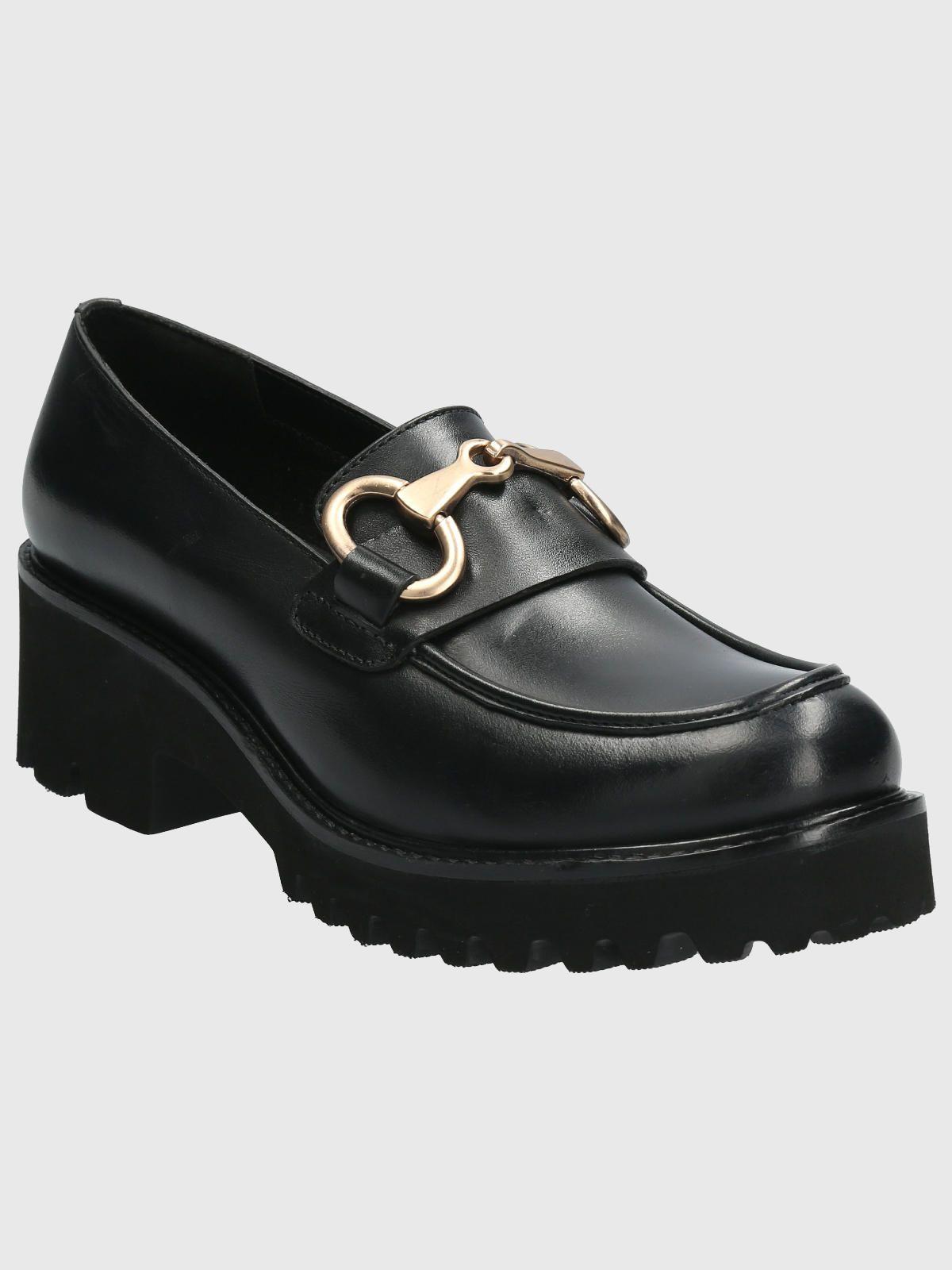 Mocasín Cuero Mujer Lani Negro-0