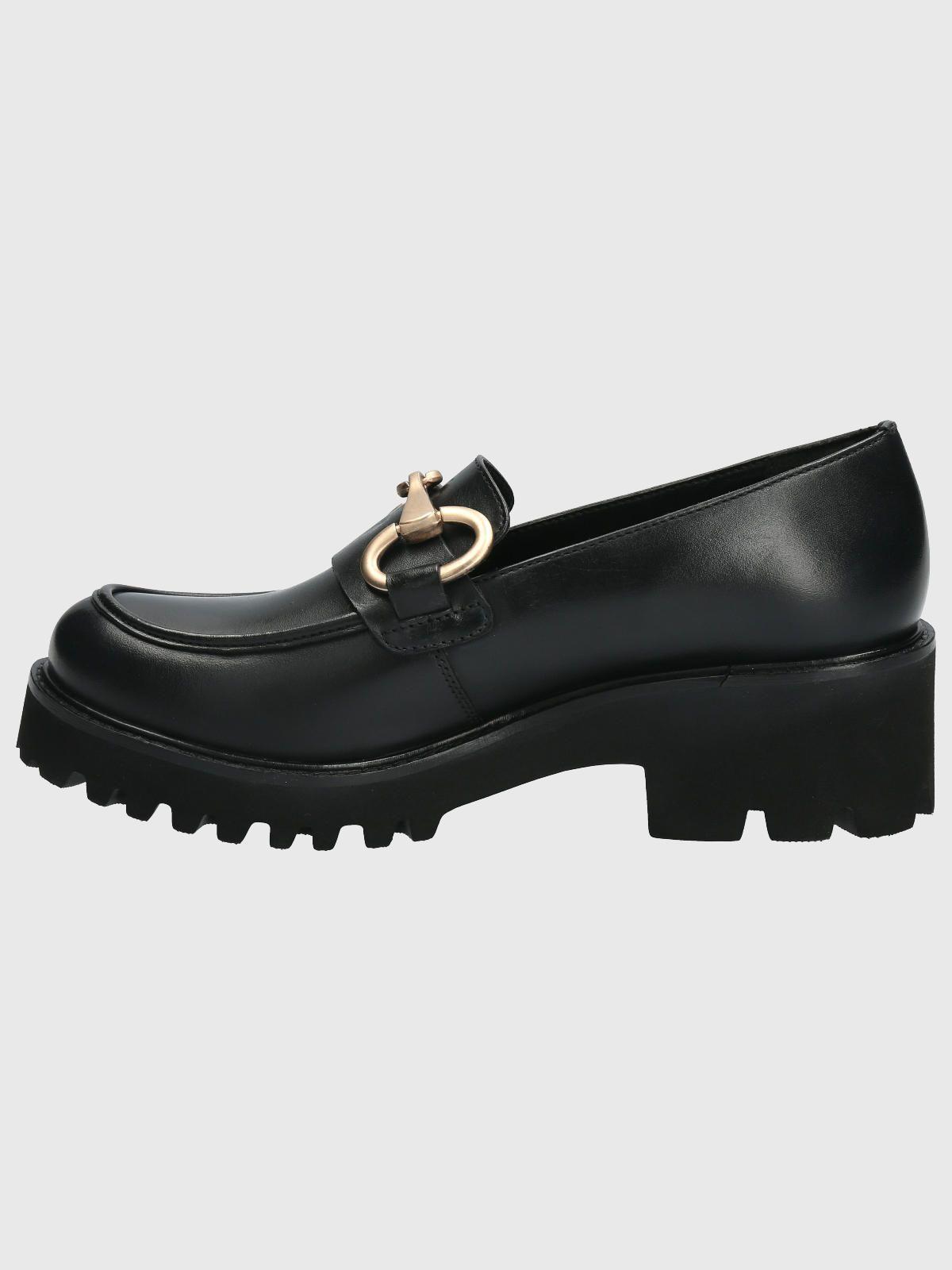 Mocasín Cuero Mujer Lani Negro-5