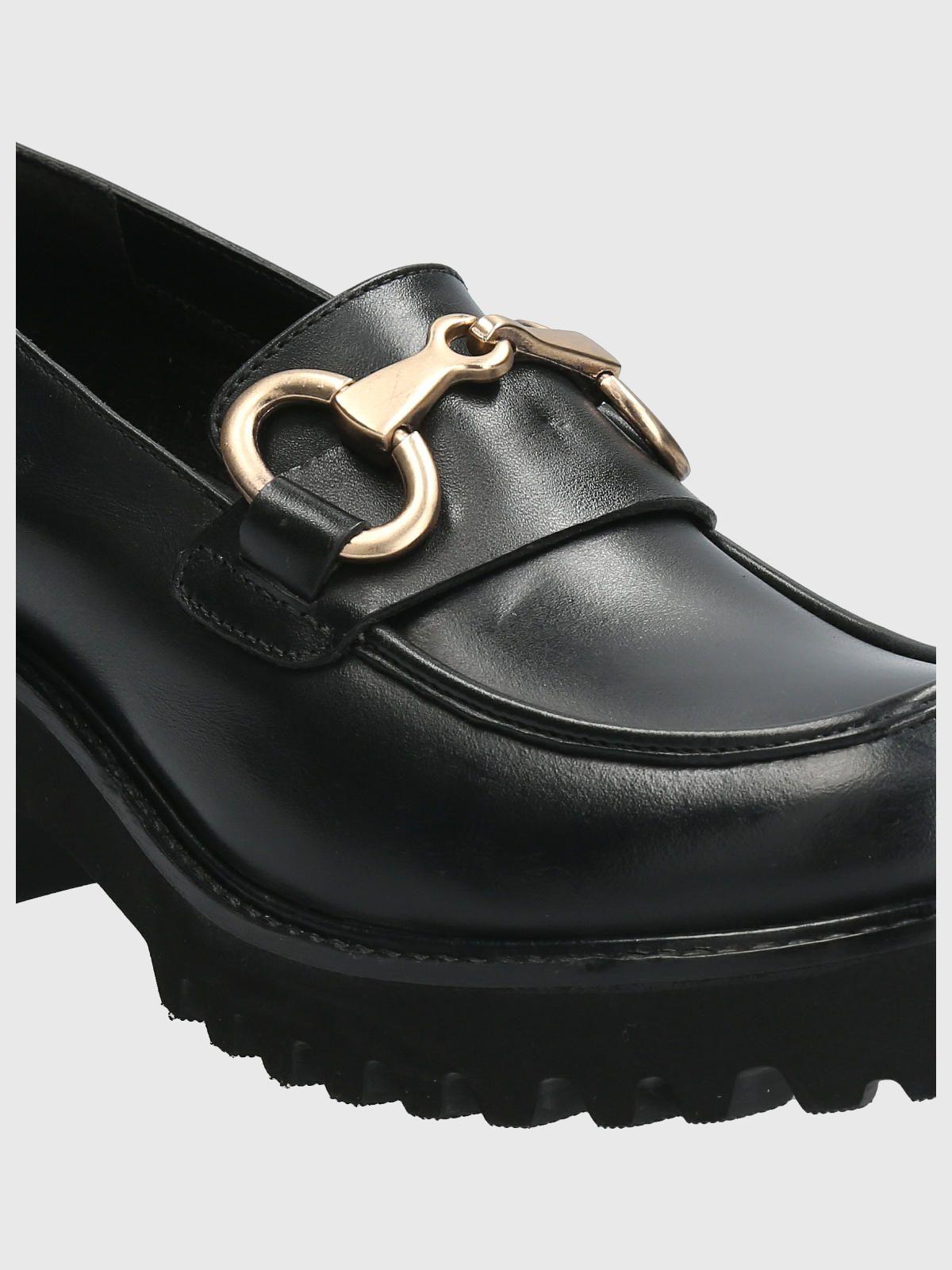 Mocasín Cuero Mujer Lani Negro-7