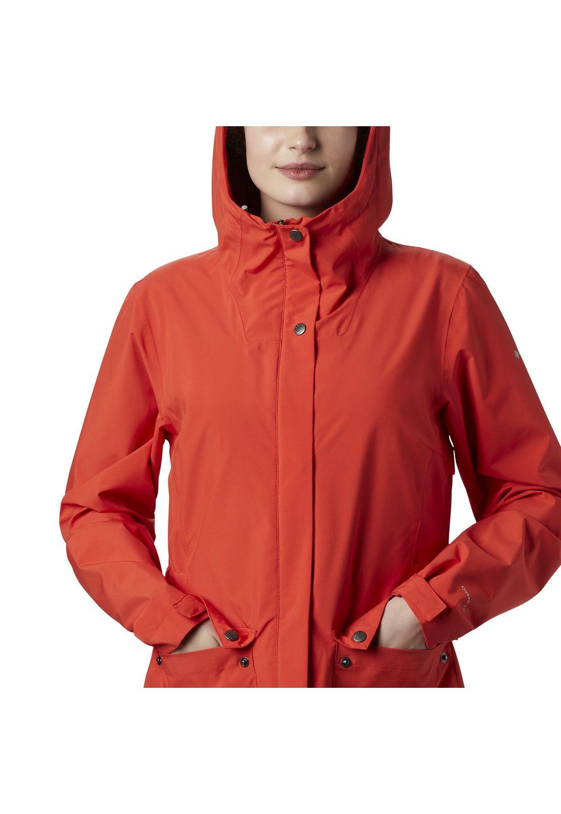 Cortaviento Mujer Here And There Jkt Polyester Naranja-2