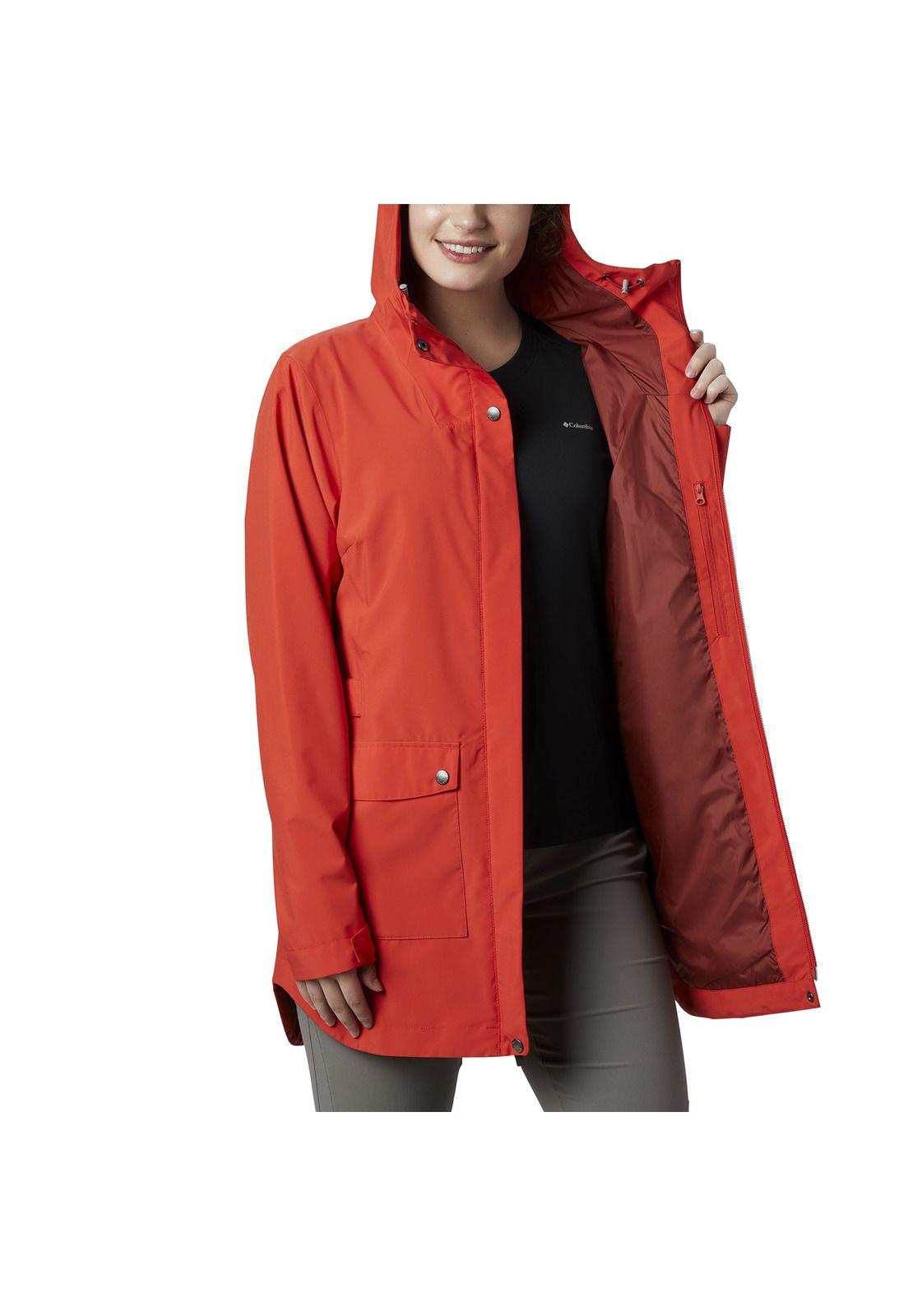 Cortaviento Mujer Here And There Jkt Polyester Naranja-3