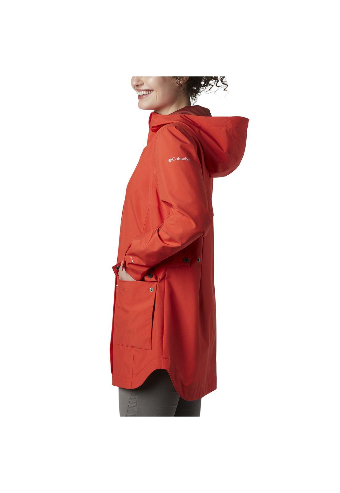 Cortaviento Mujer Here And There Jkt Polyester Naranja-4