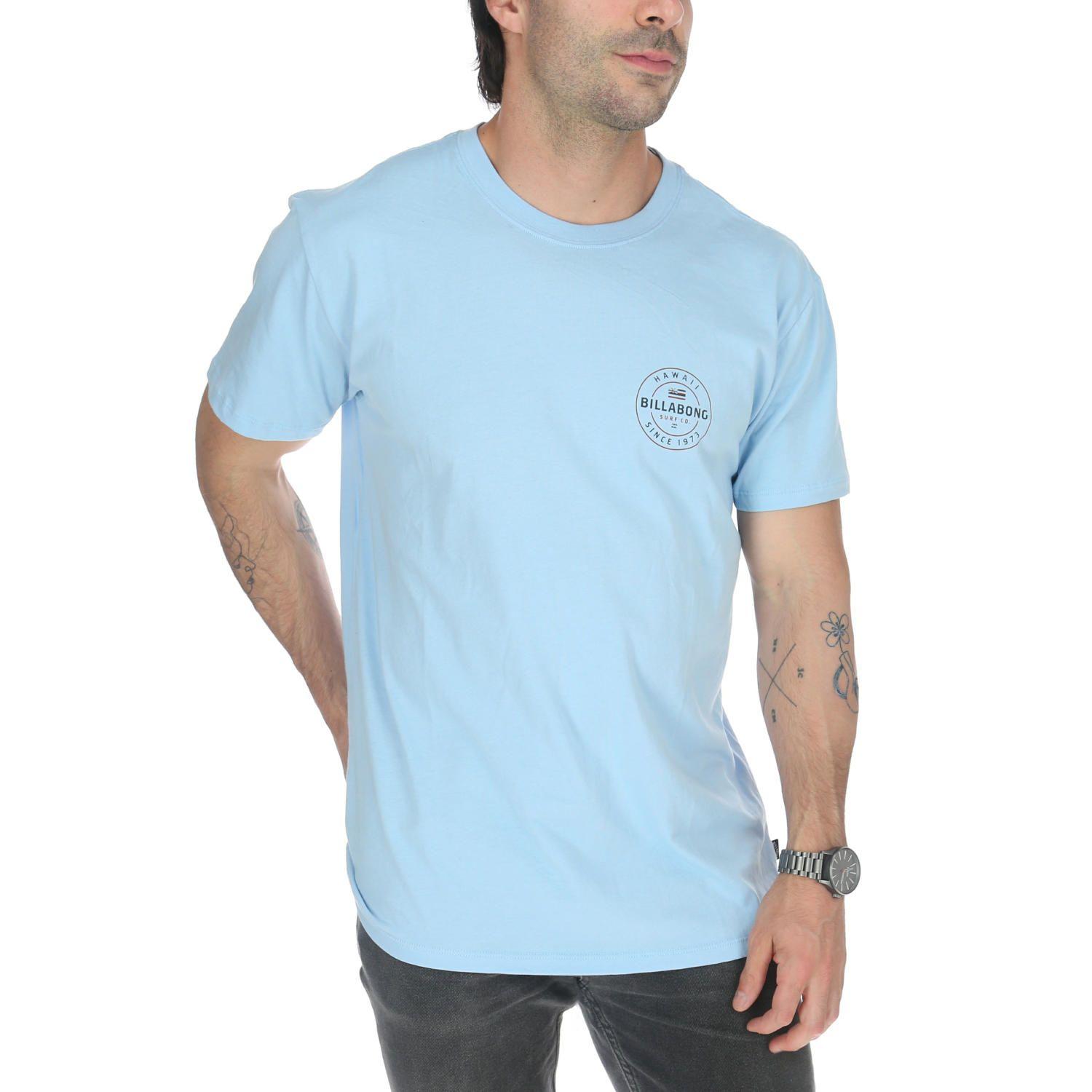 Polera M/C Hombre Basis Hi Azul-0