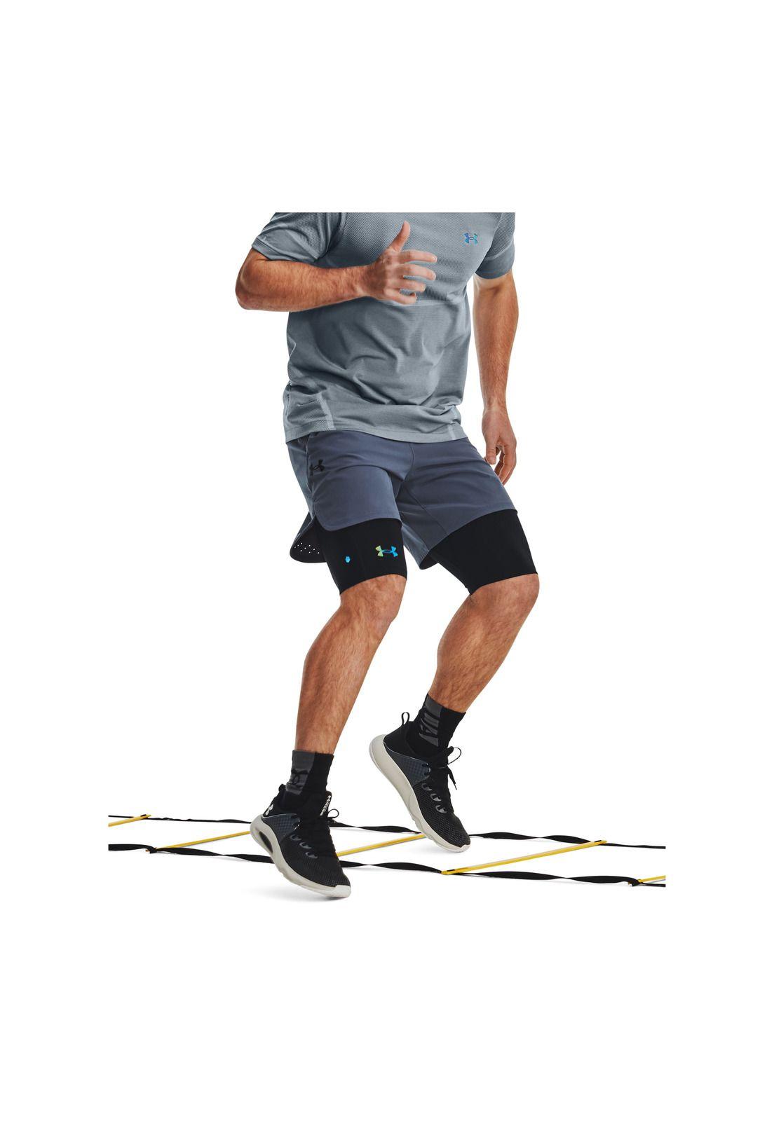 Short Training Peak Woven Gris Hombre-3