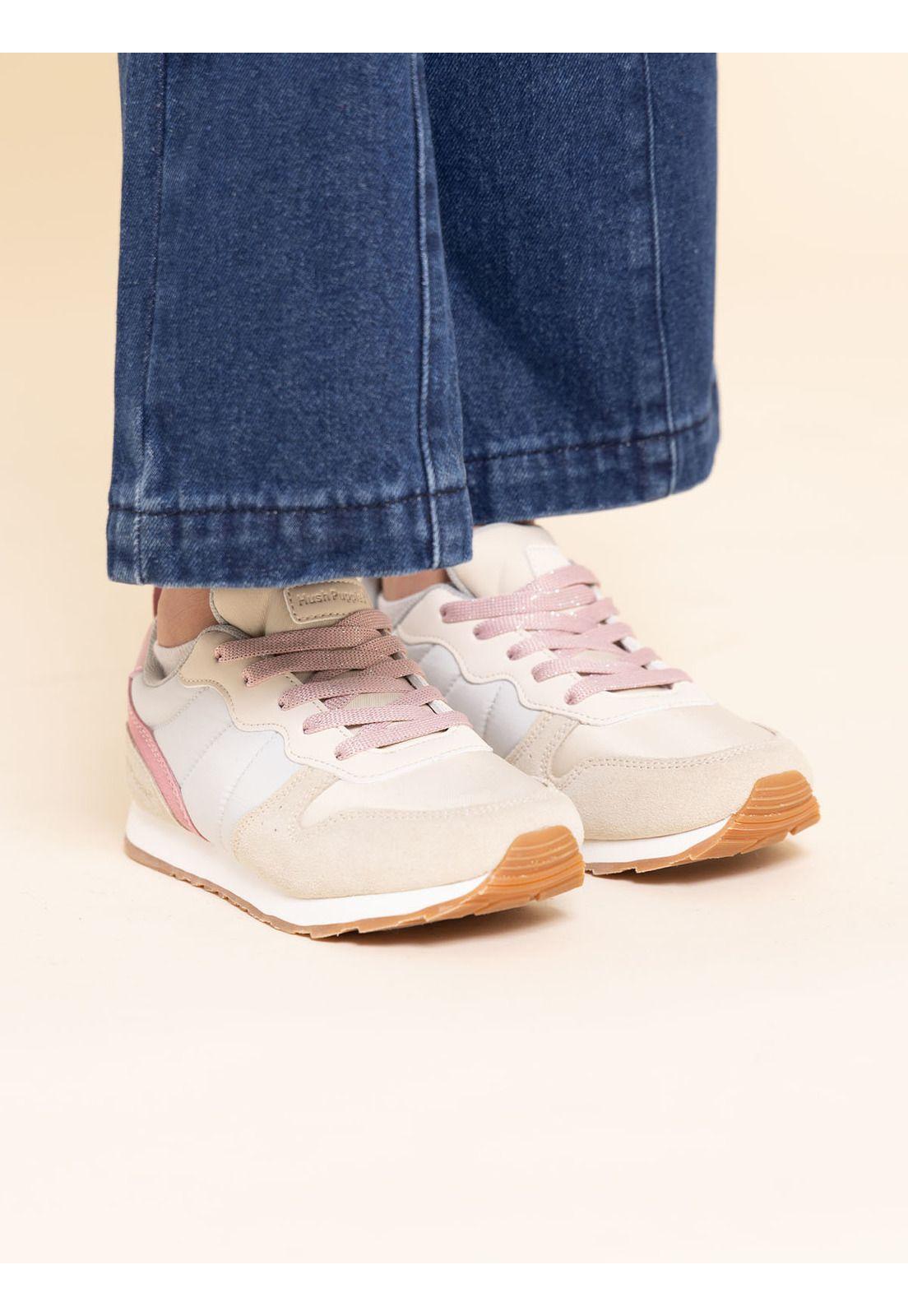 Zapatilla Cuero Janet-K Niña Beige-1