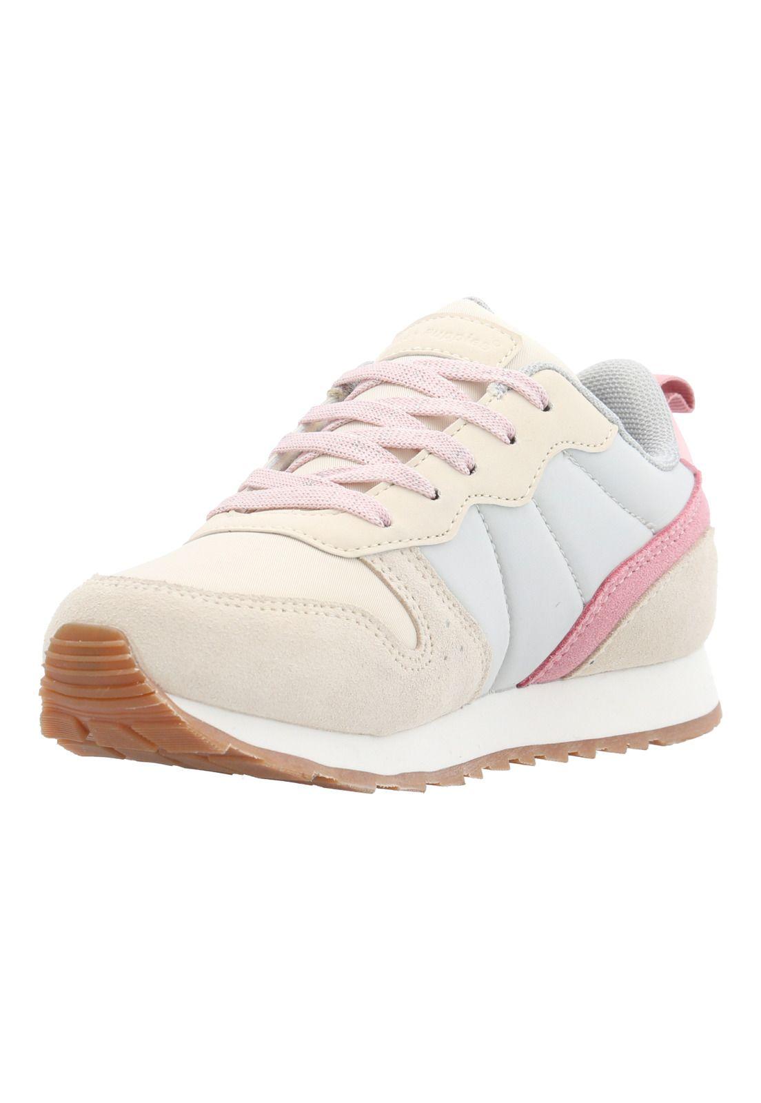 Zapatilla Cuero Janet-K Niña Beige-5
