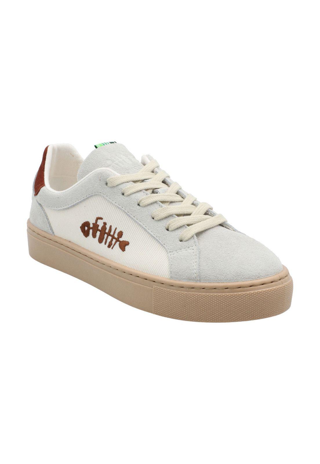 Zapatilla Cuero Mujer Tifón Blanco-4