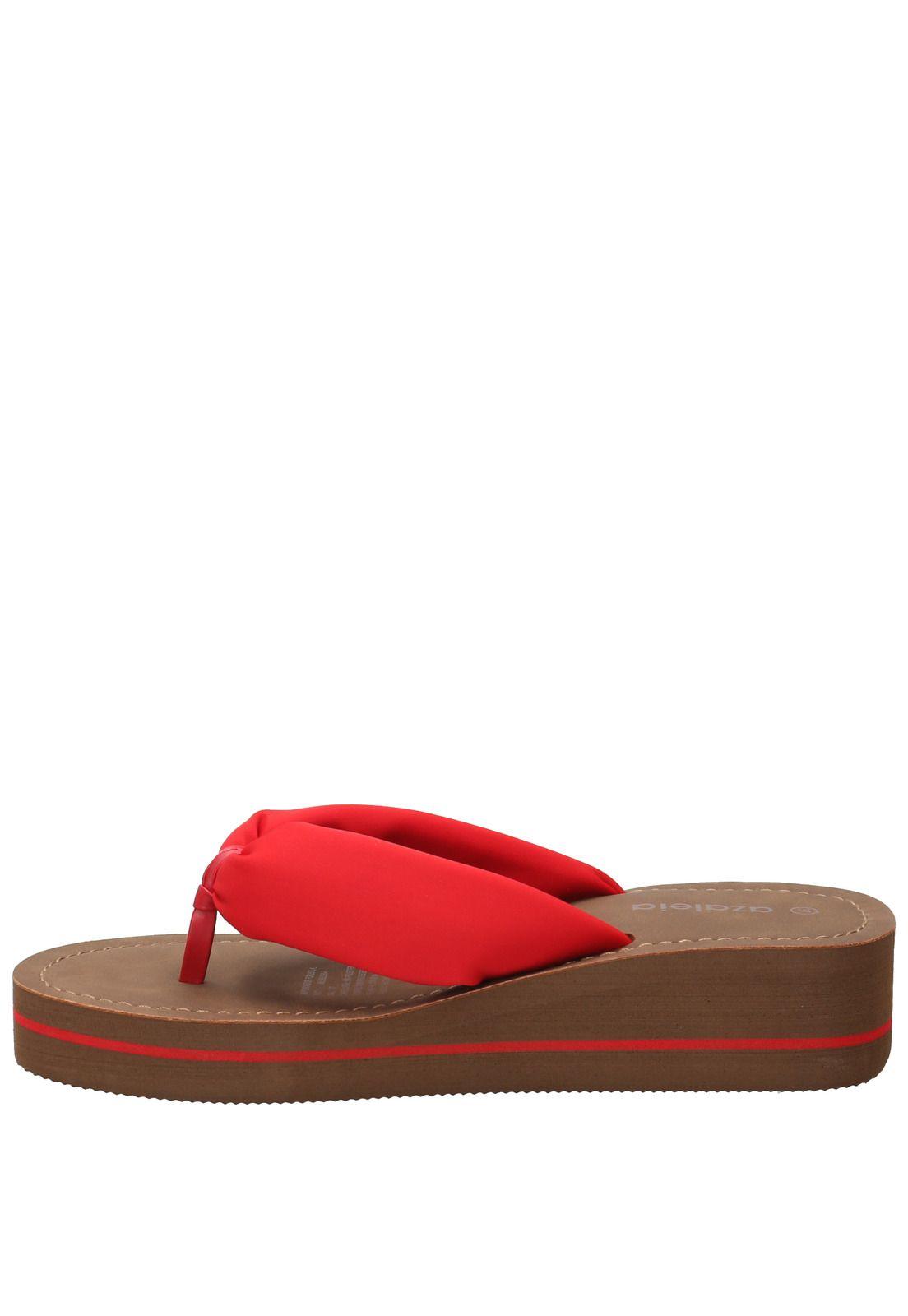 Hawaiana Rhoda Rojo Mujer-5