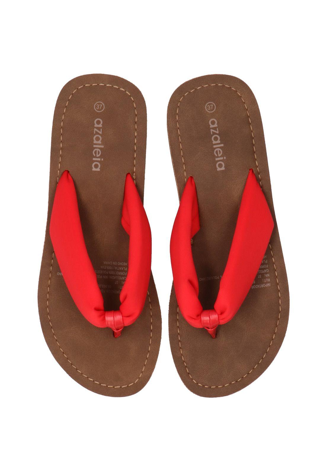 Hawaiana Rhoda Rojo Mujer-7