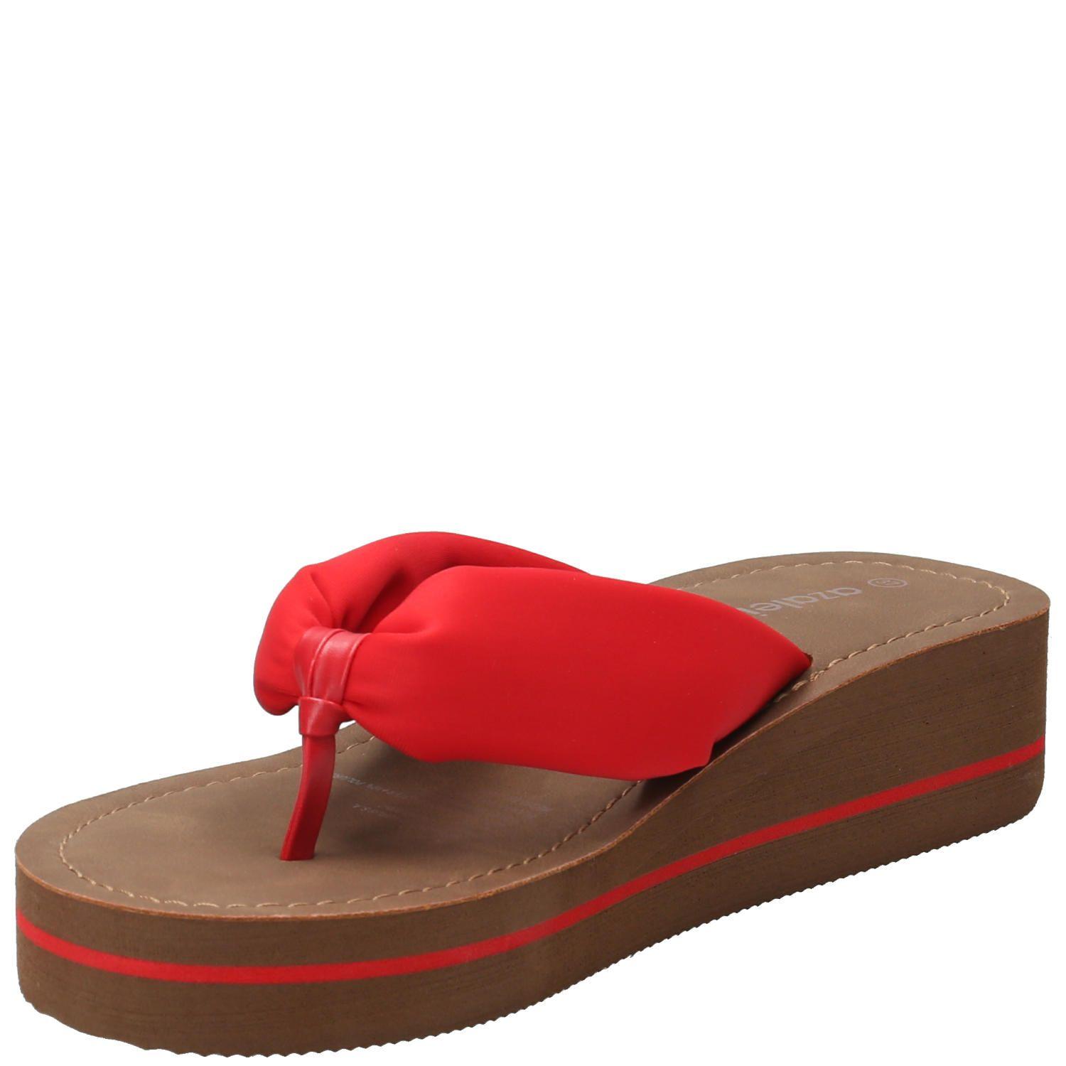 Hawaiana Rhoda Rojo Mujer-4