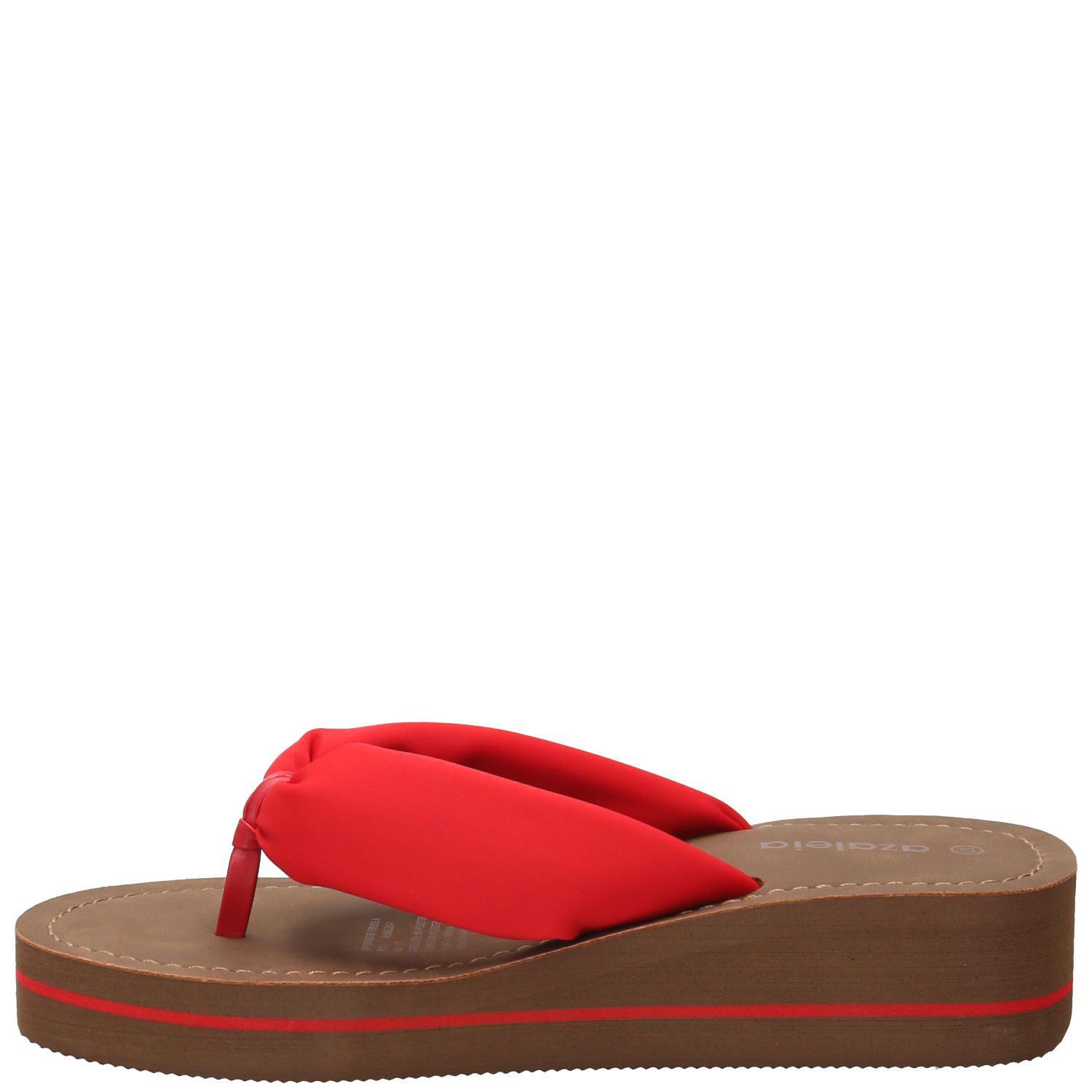 Hawaiana Rhoda Rojo Mujer-5