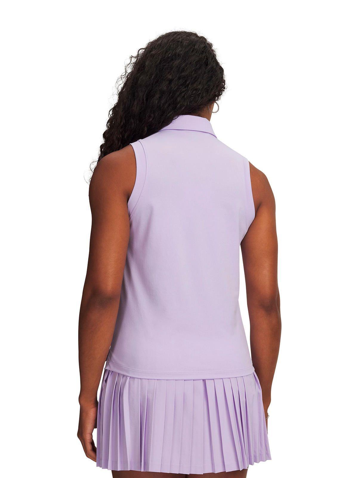 Polera S/M UA Drive Polo Morado Mujer-1
