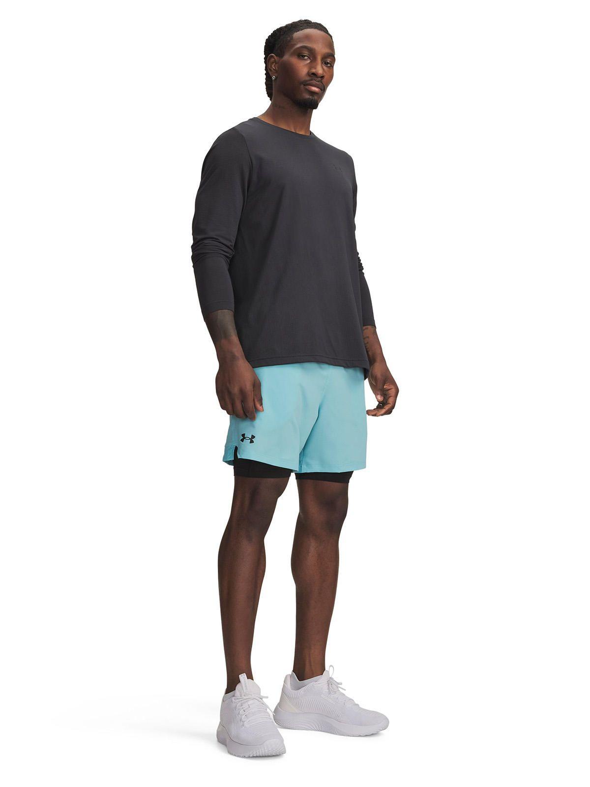 Short Hombre Vanish Woven 2 En 1 Azul-3