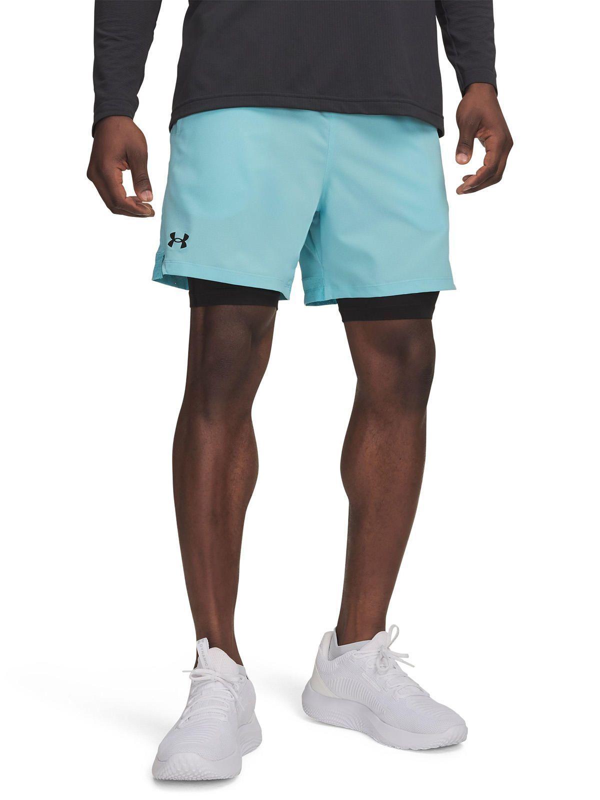 Short Hombre Vanish Woven 2 En 1 Azul-0