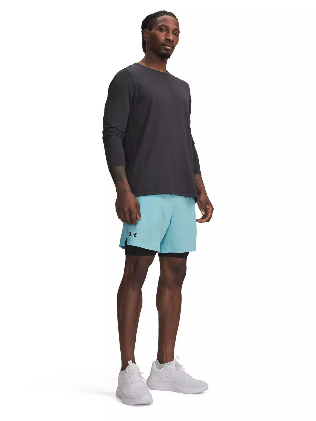 Short Hombre Vanish Woven 2 En 1 Azul-3