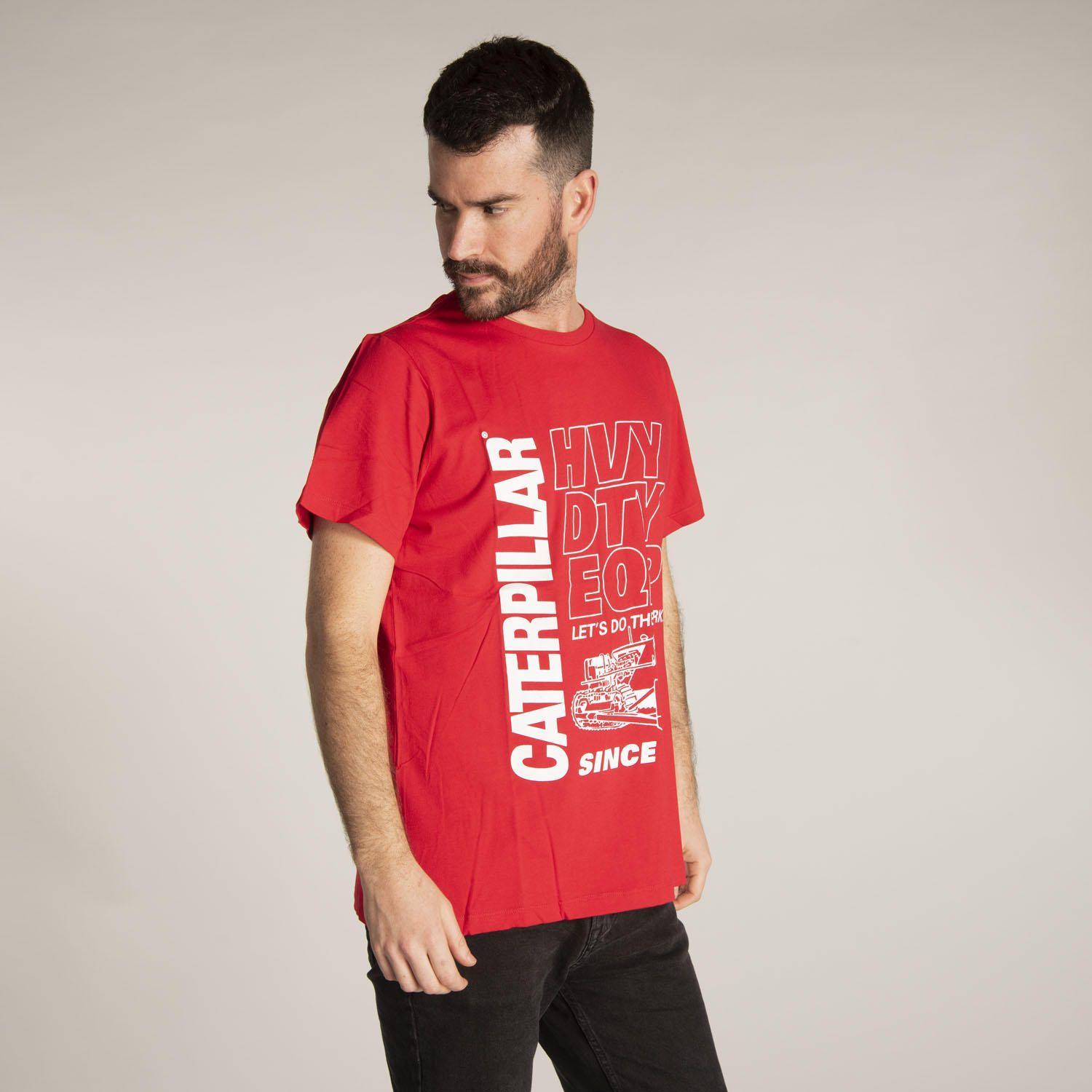 Polera M/C Hombre Hvy Dty Tee Rojo-1