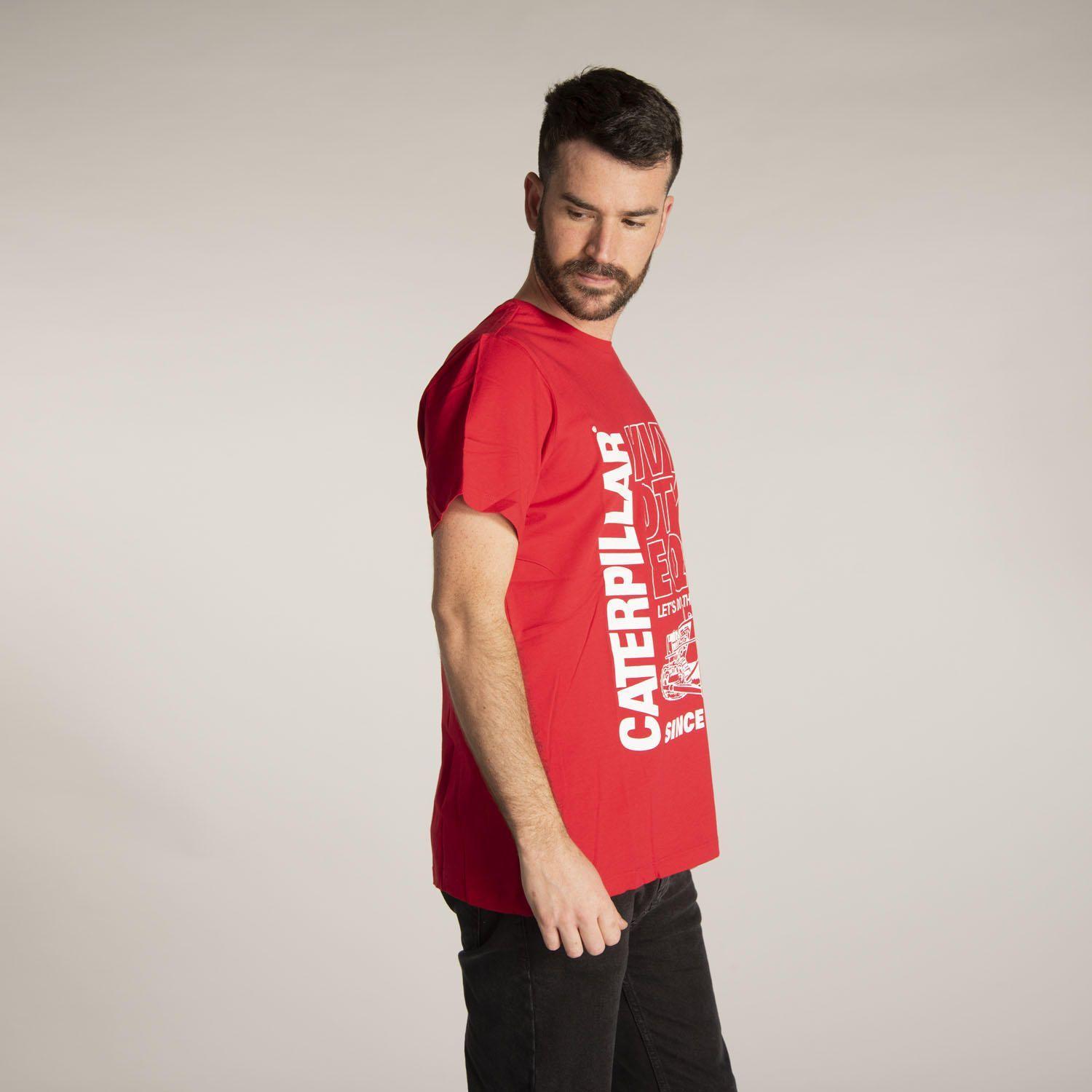 Polera M/C Hombre Hvy Dty Tee Rojo-2