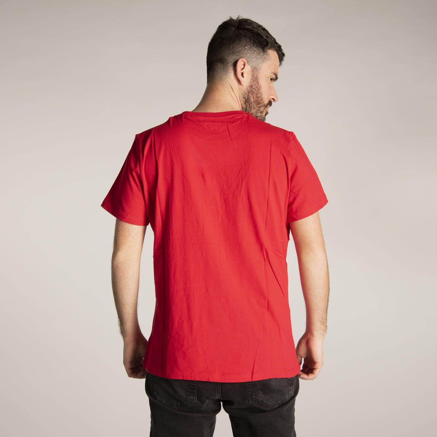 Polera M/C Hombre Hvy Dty Tee Rojo-4