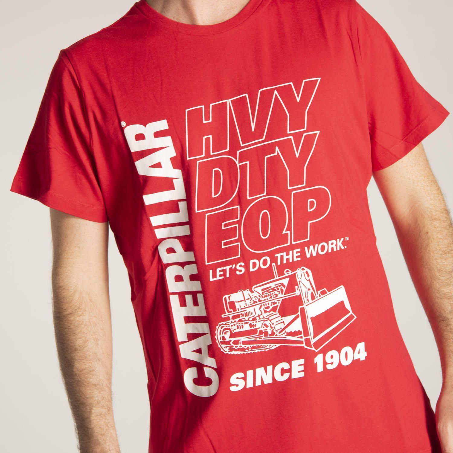 Polera M/C Hombre Hvy Dty Tee Rojo-5