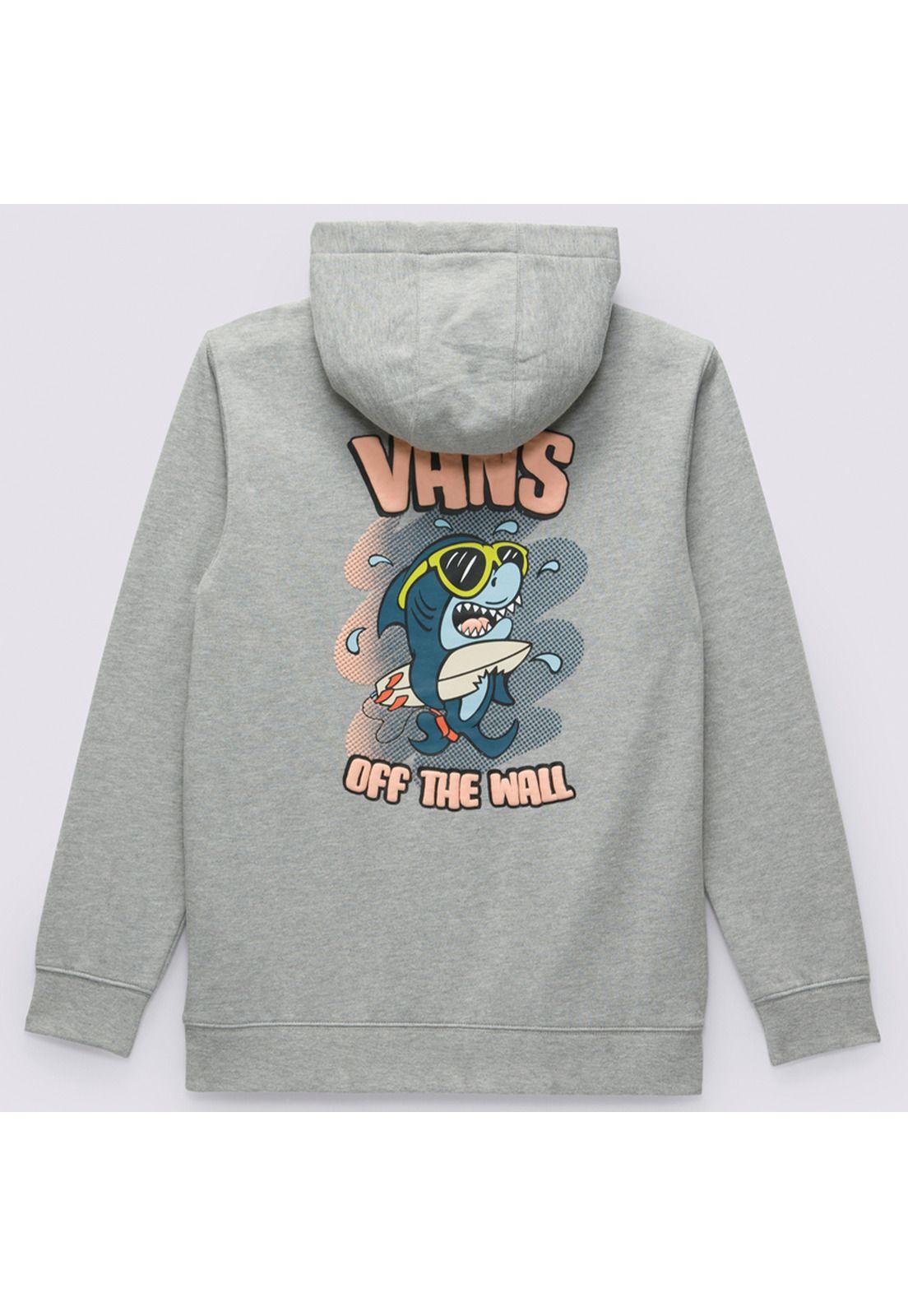 Polerón Niño Surf Shark Po Cement Heather-5