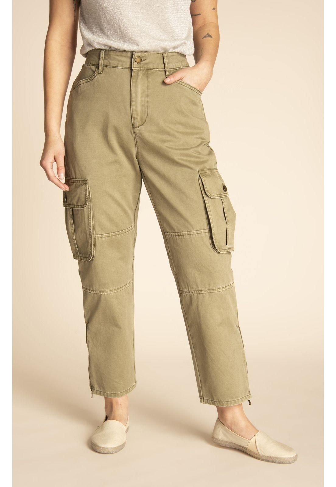 Pantalón Algodón Mujer Amazonas Verde-7