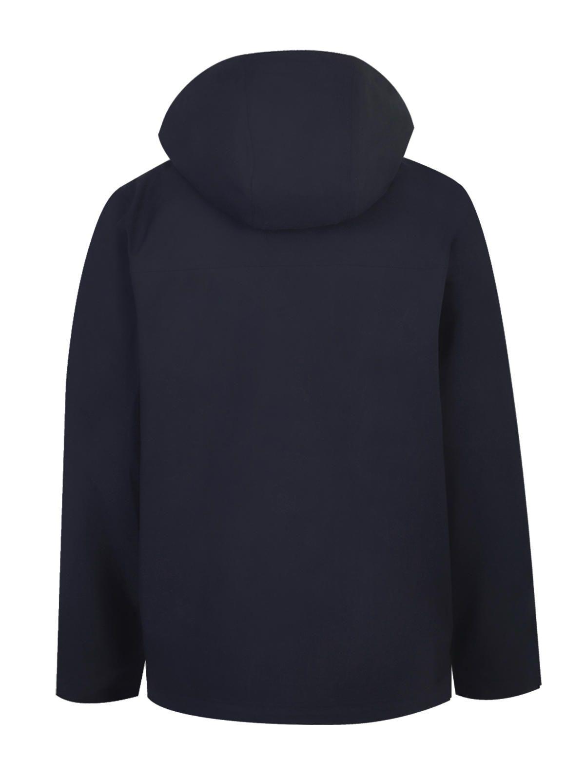 Impermeable Fibras Recicladas Hombre Rain Azul-1