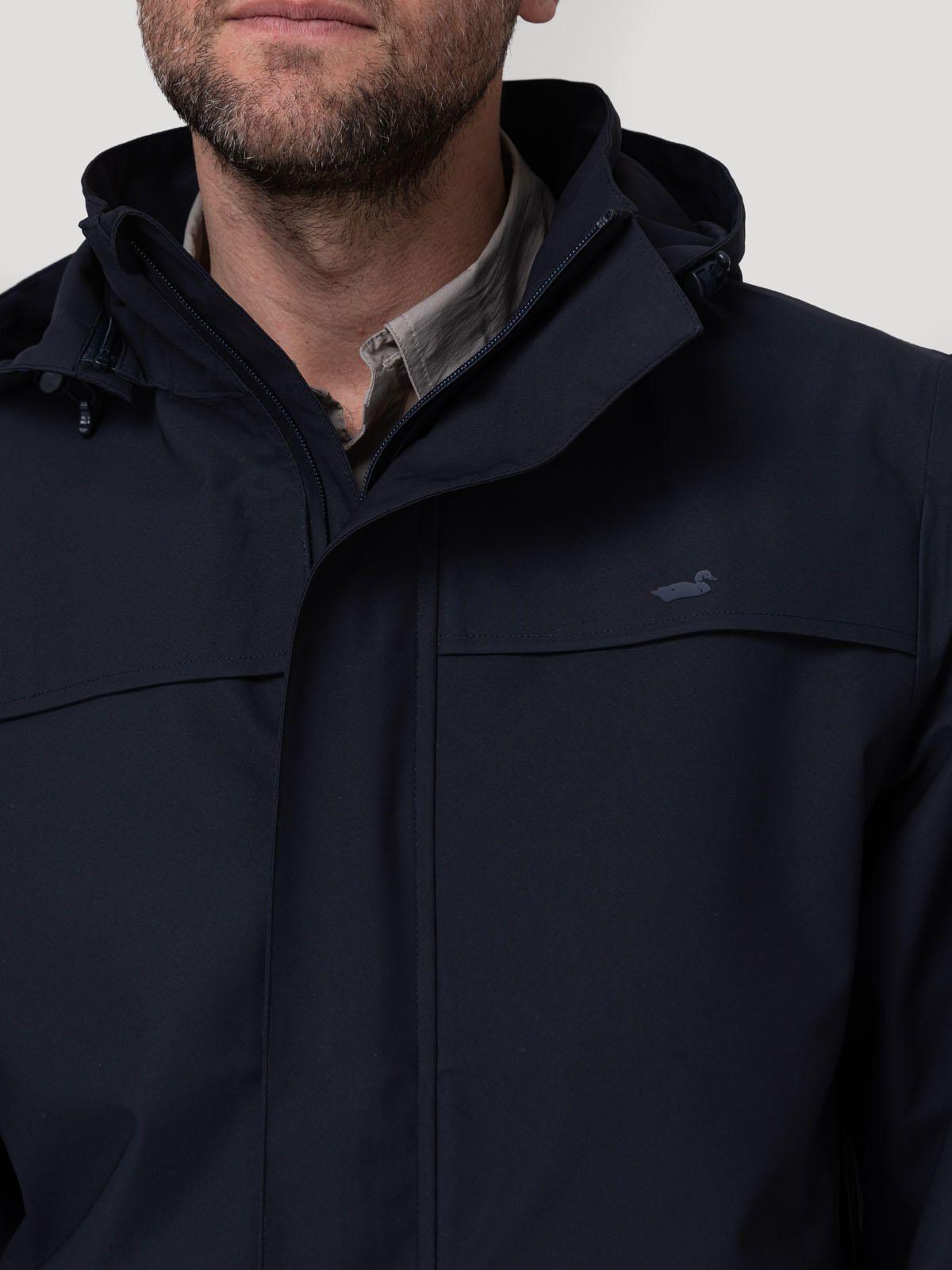 Impermeable Fibras Recicladas Hombre Rain Azul-6