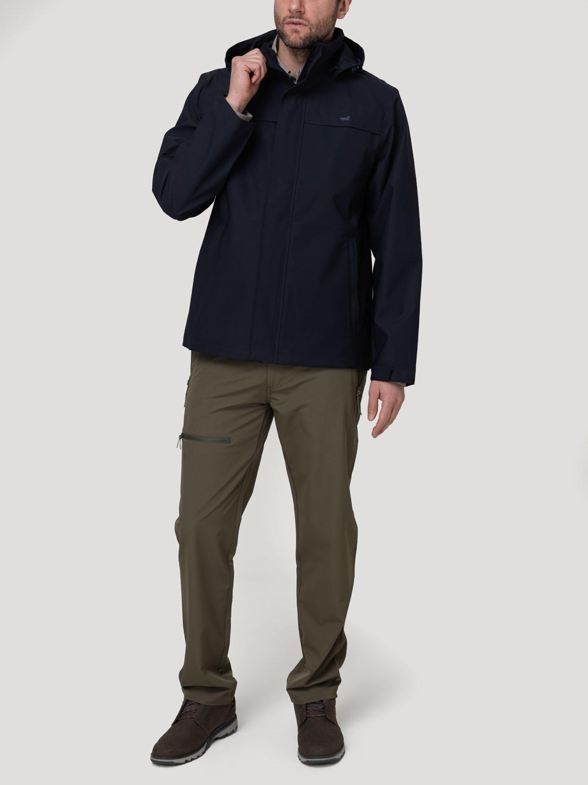 Impermeable Fibras Recicladas Hombre Rain Azul-7